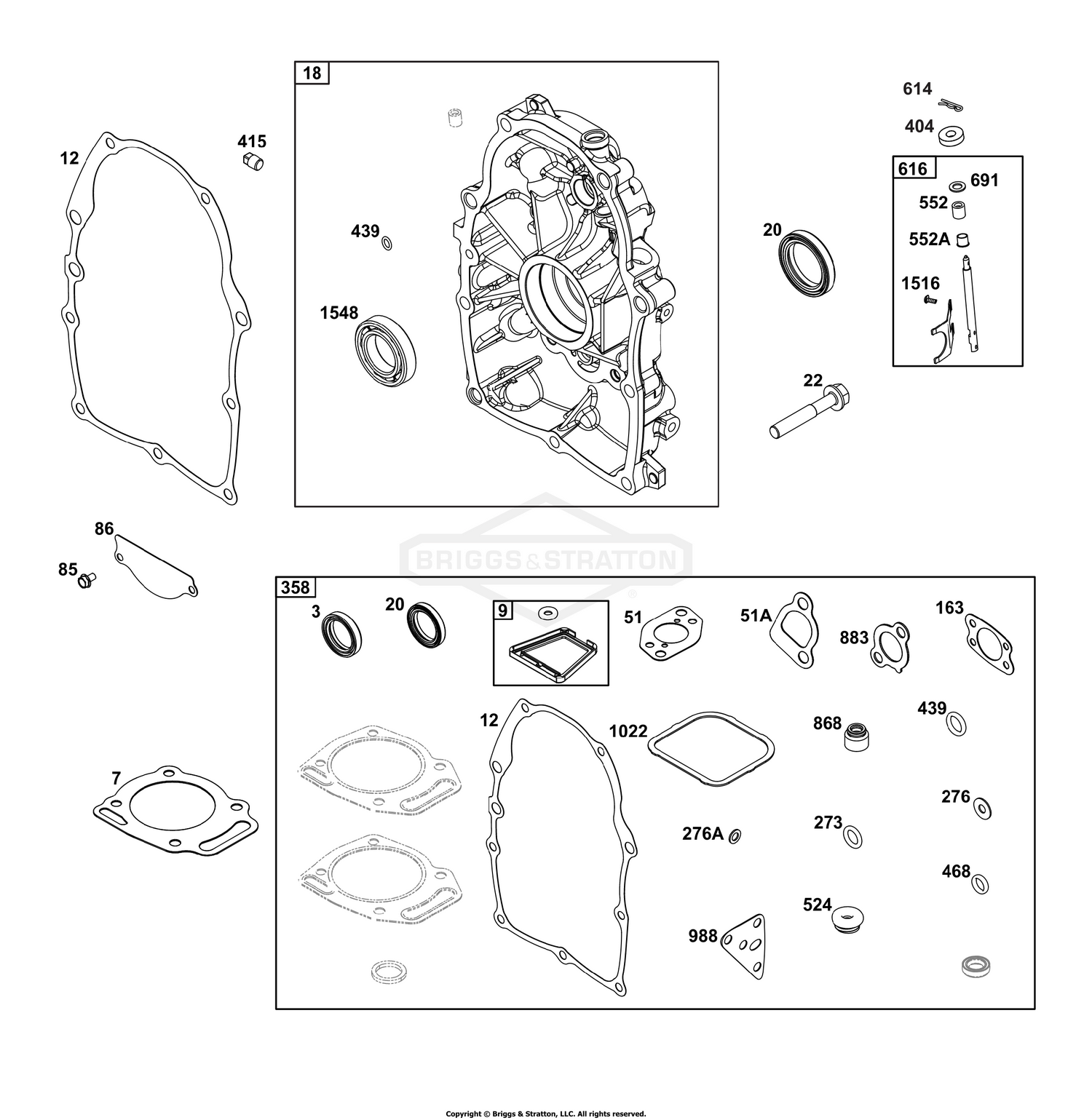 Crankcase Cover/Sump Group