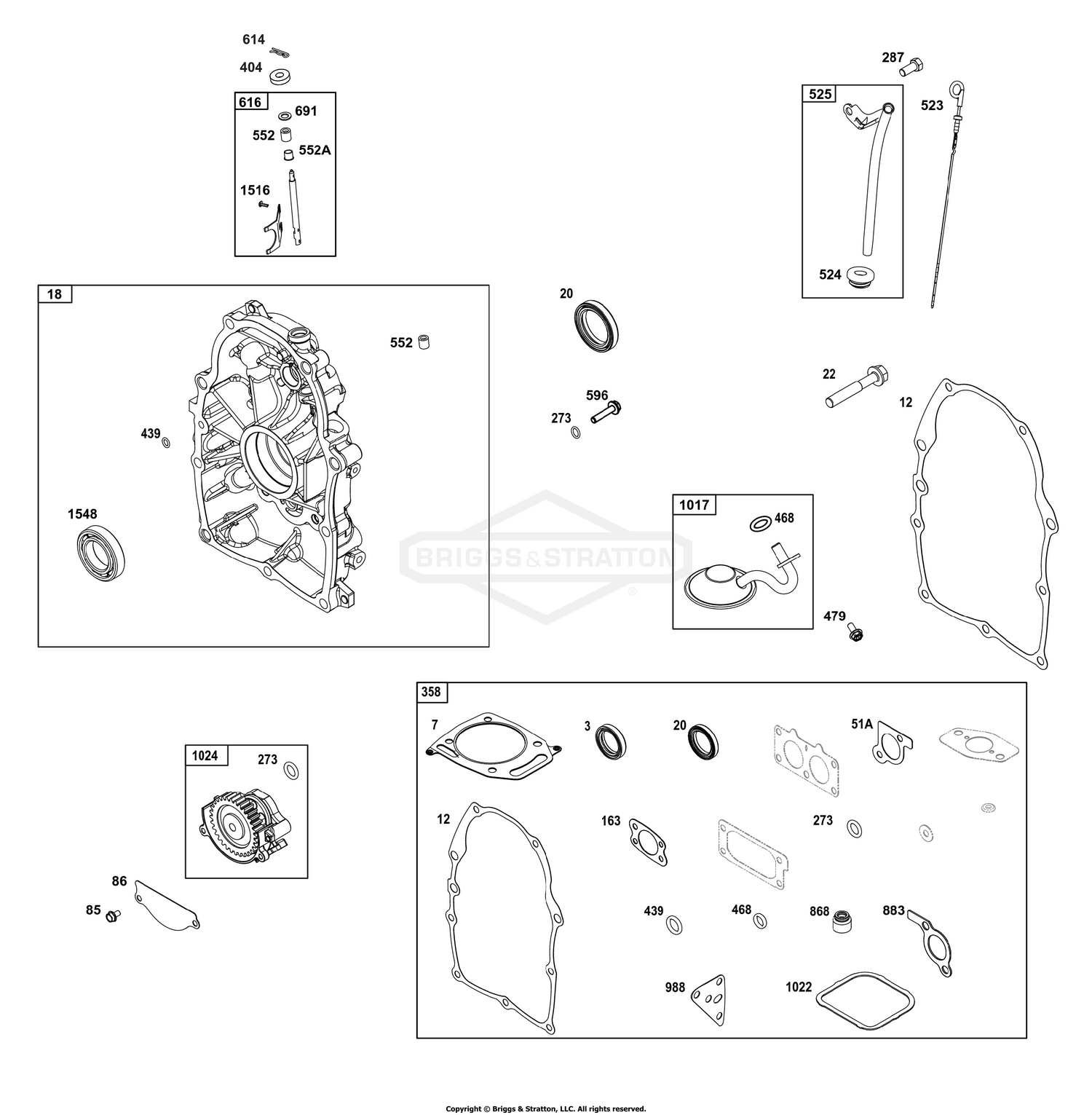 Crankcase Cover/Sump Group