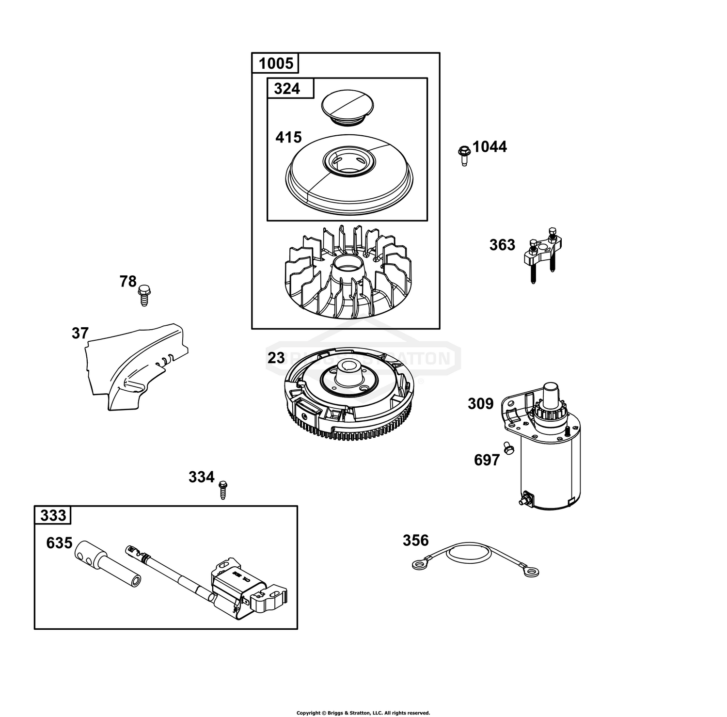 Flywheel, Ignition, and Starter Group