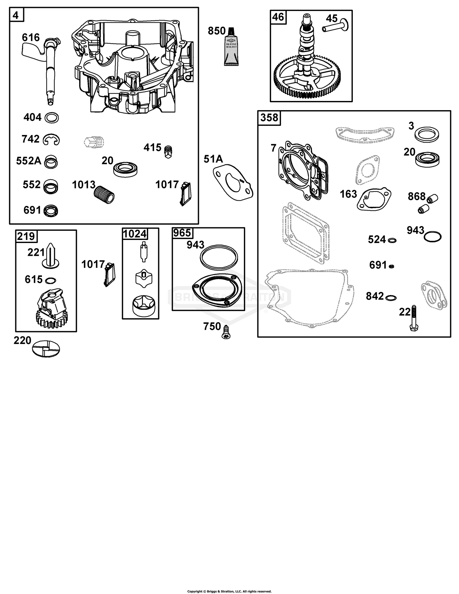 Crankcase Cover/Sump Group