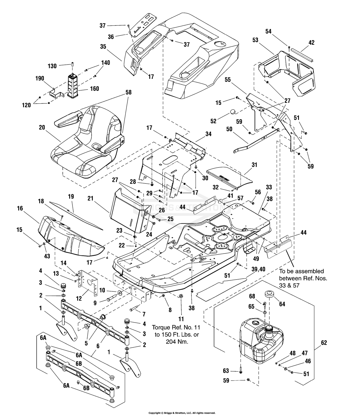 Frame, Body, Seat & Fuel Group - EVAP Compliant (7502281)