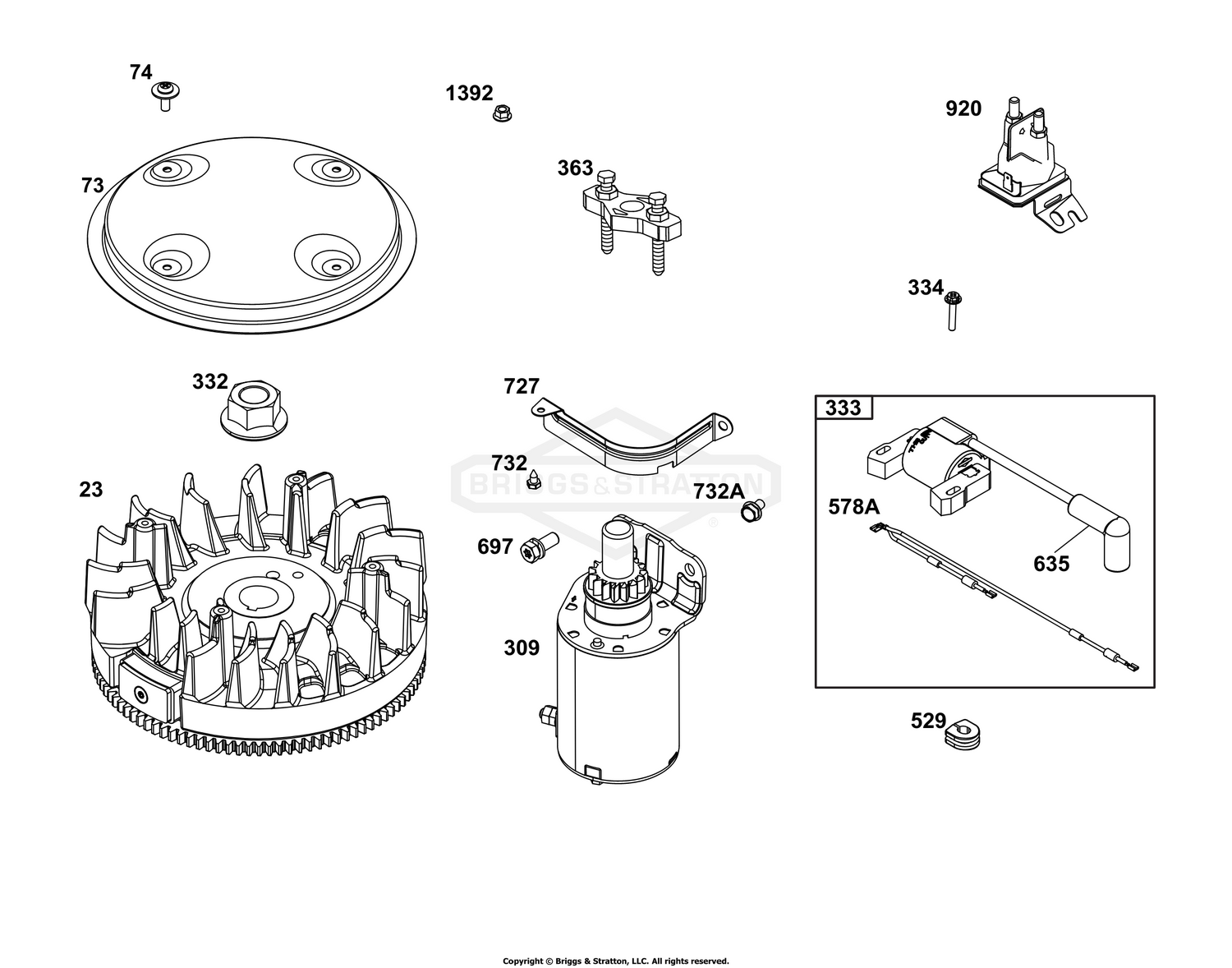 Flywheel, Ignition, and Starter Group