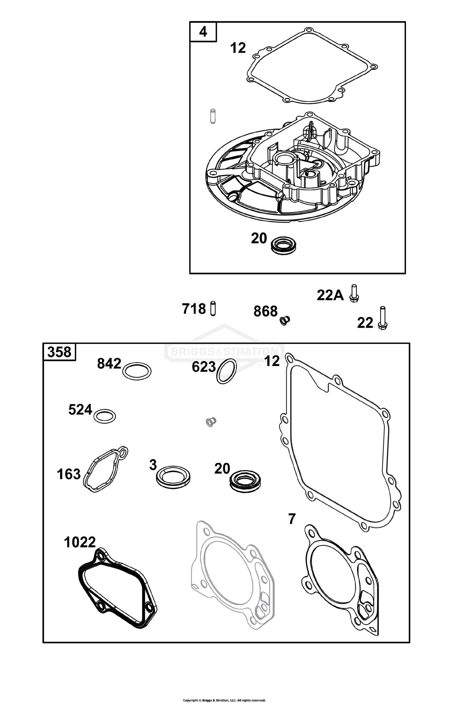 Crankcase Cover/Sump Group