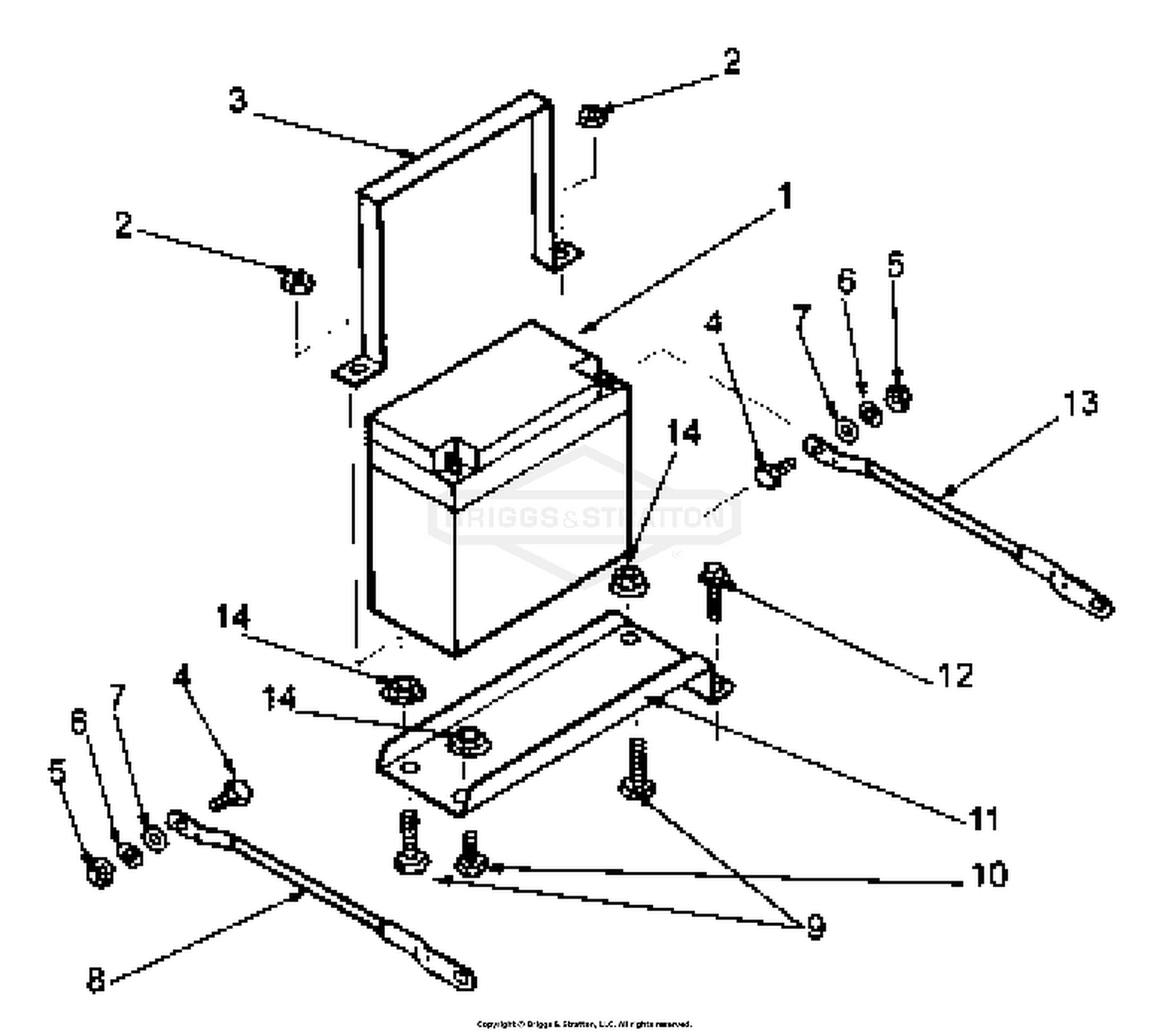 Battery Tray And Fittings