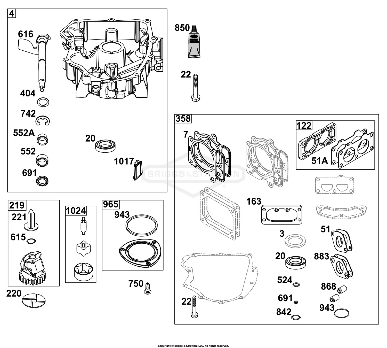 Crankcase Cover/Sump Group
