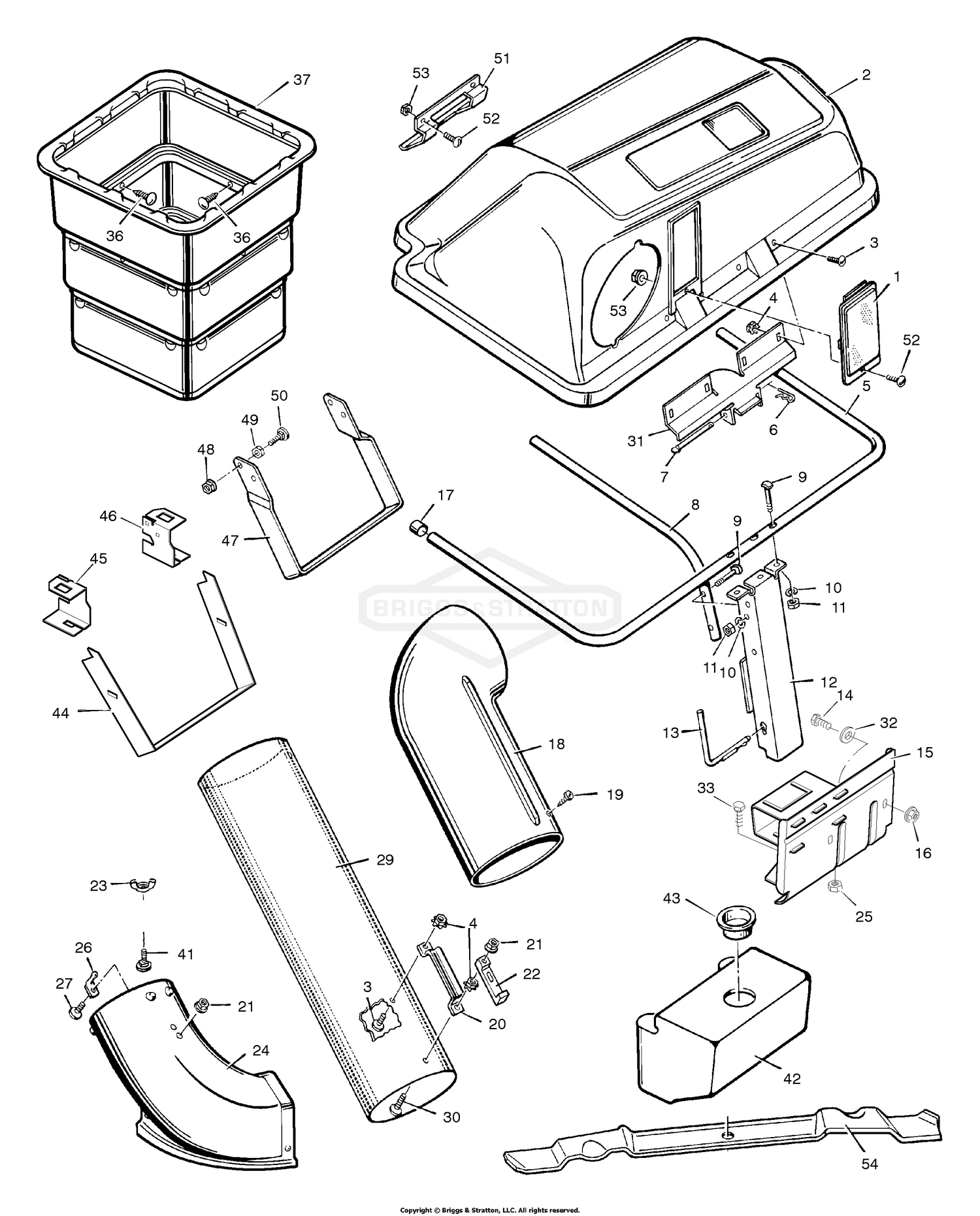 Craftsman riding store mower bagger parts