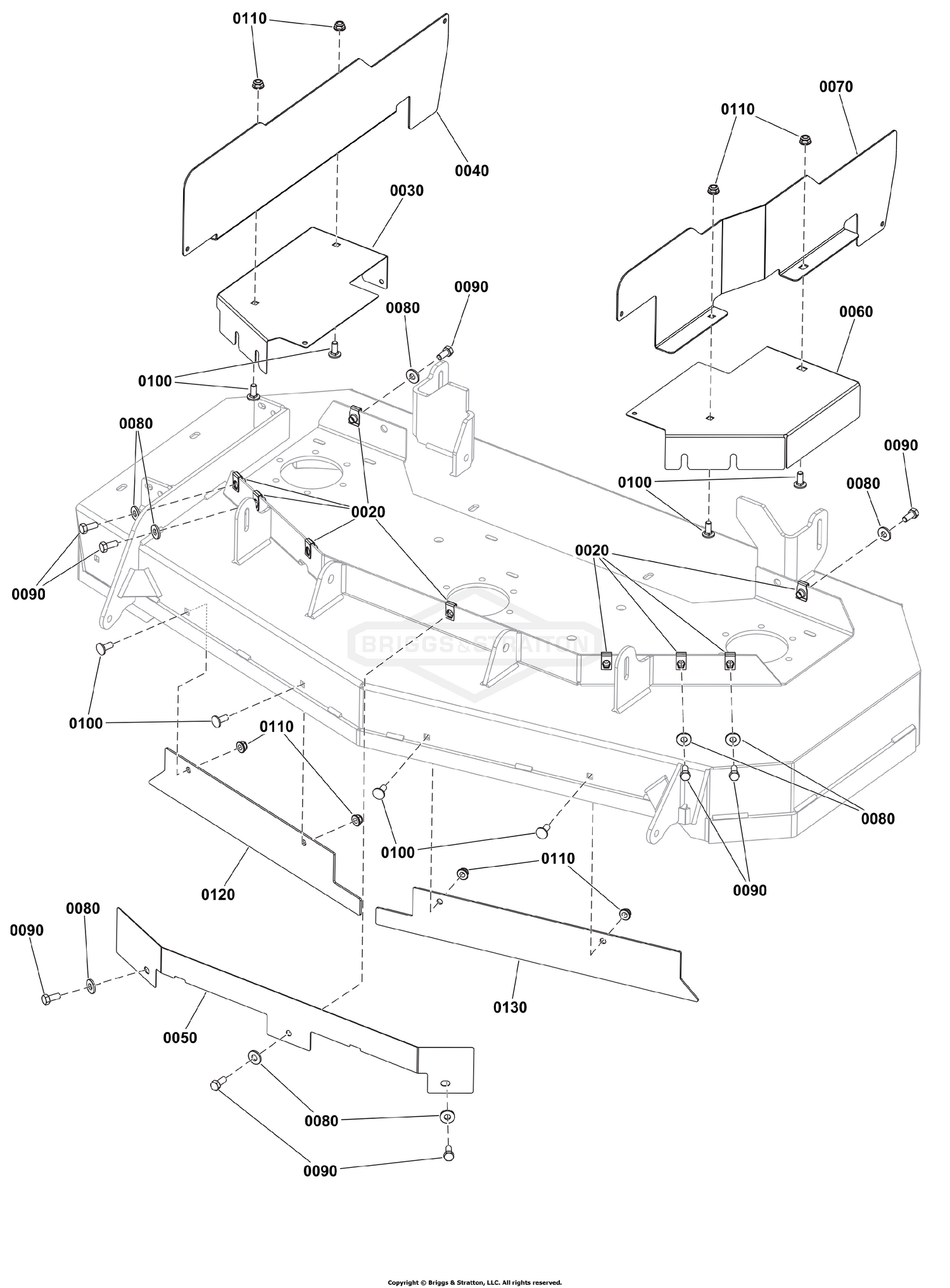 122 cm Mower Deck - Guarding Group