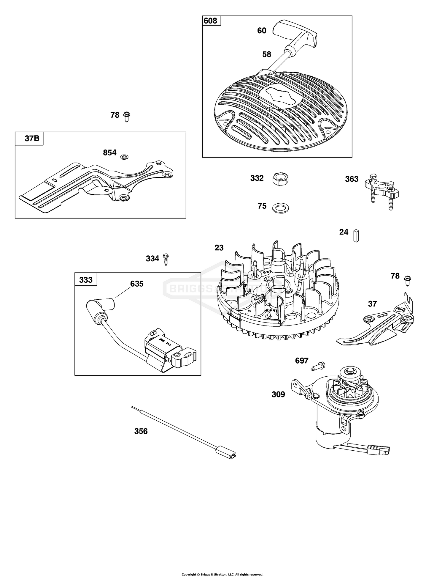 Flywheel, Ignition,and Starter Group