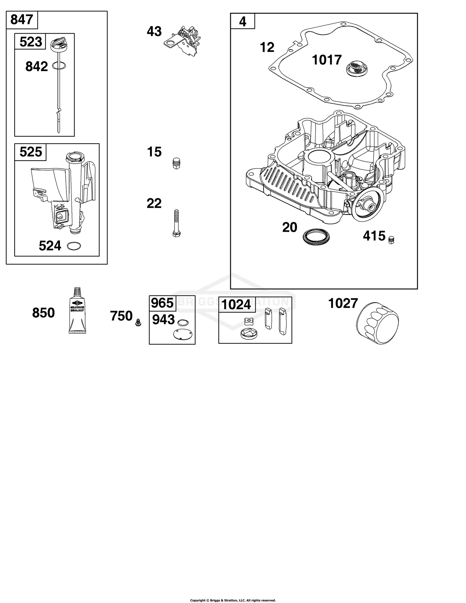 Crankcase Cover/Sump and Lubrication Group