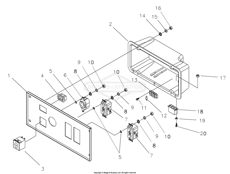 0302520 Briggs and Stratton Generator 4,000 Watt PartsWarehouse