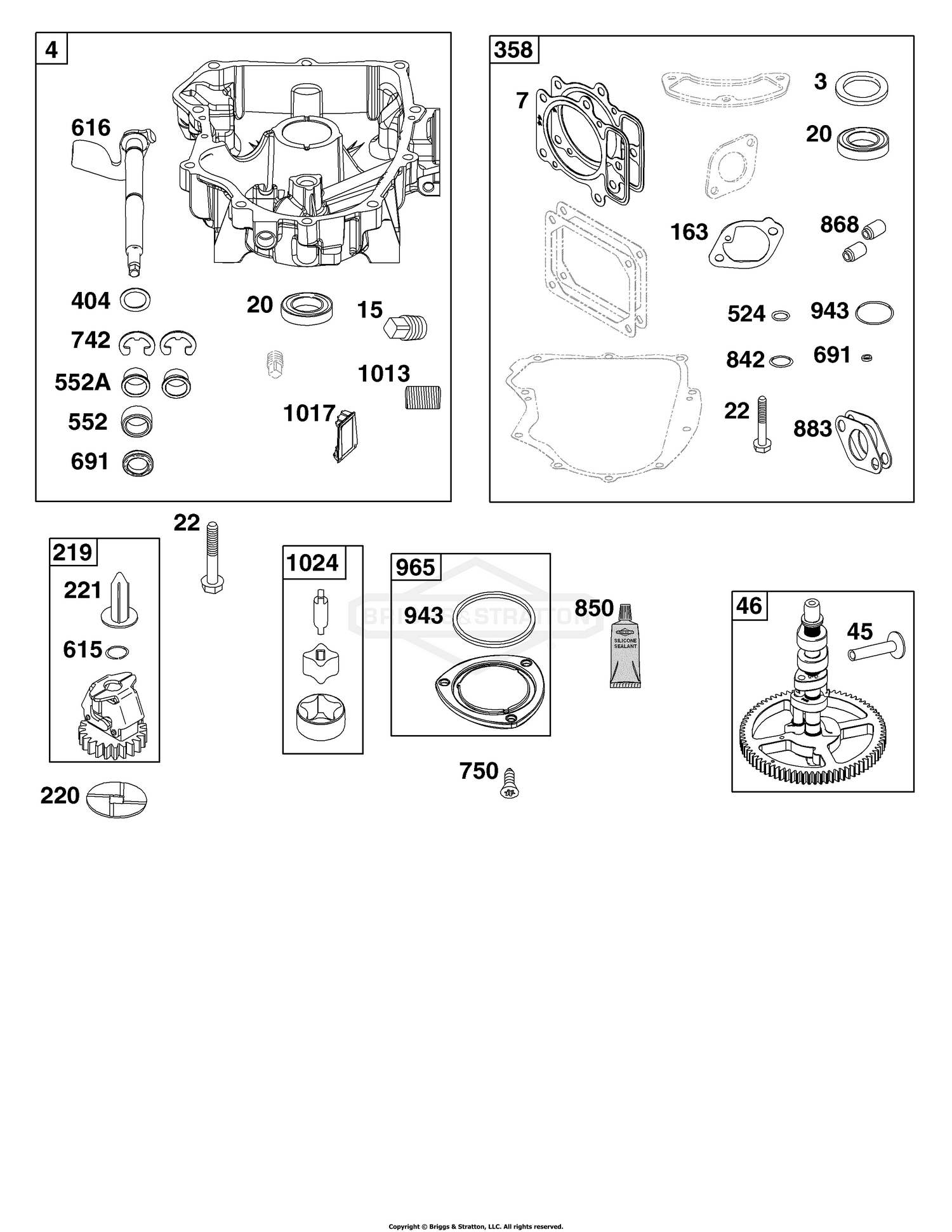 Crankcase Cover/Sump Group