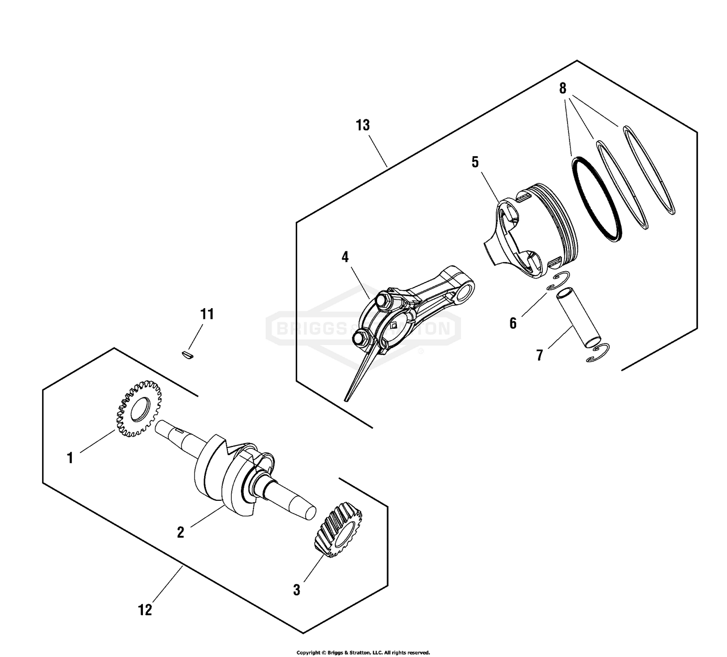 Engine - Crankshaft Piston (038031_038032)