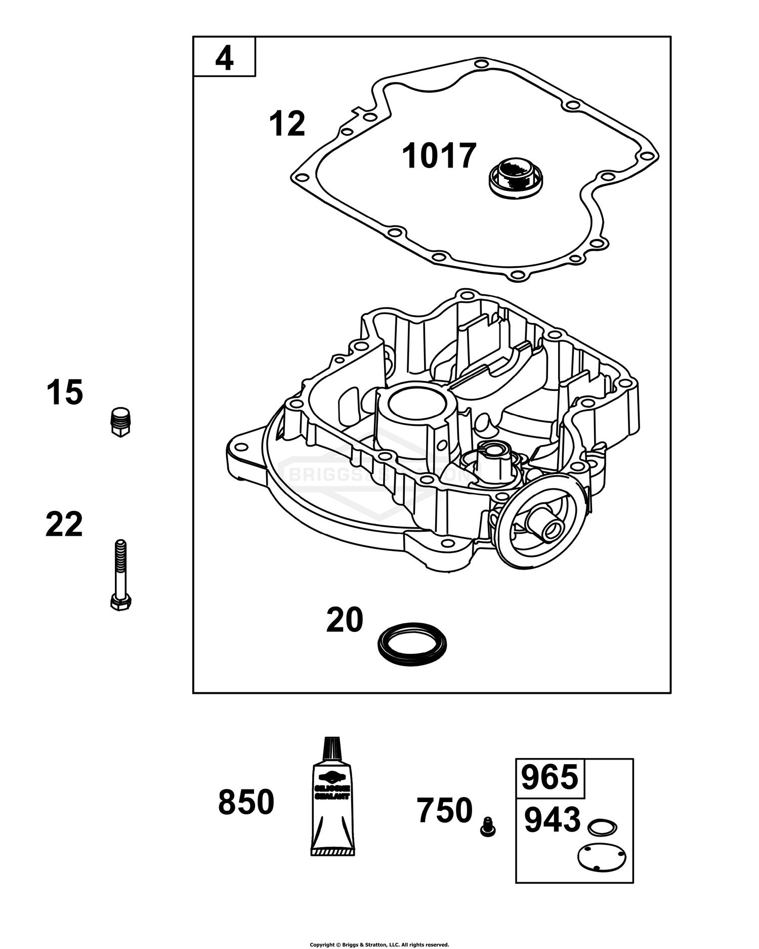 Crankcase Cover/Sump Group