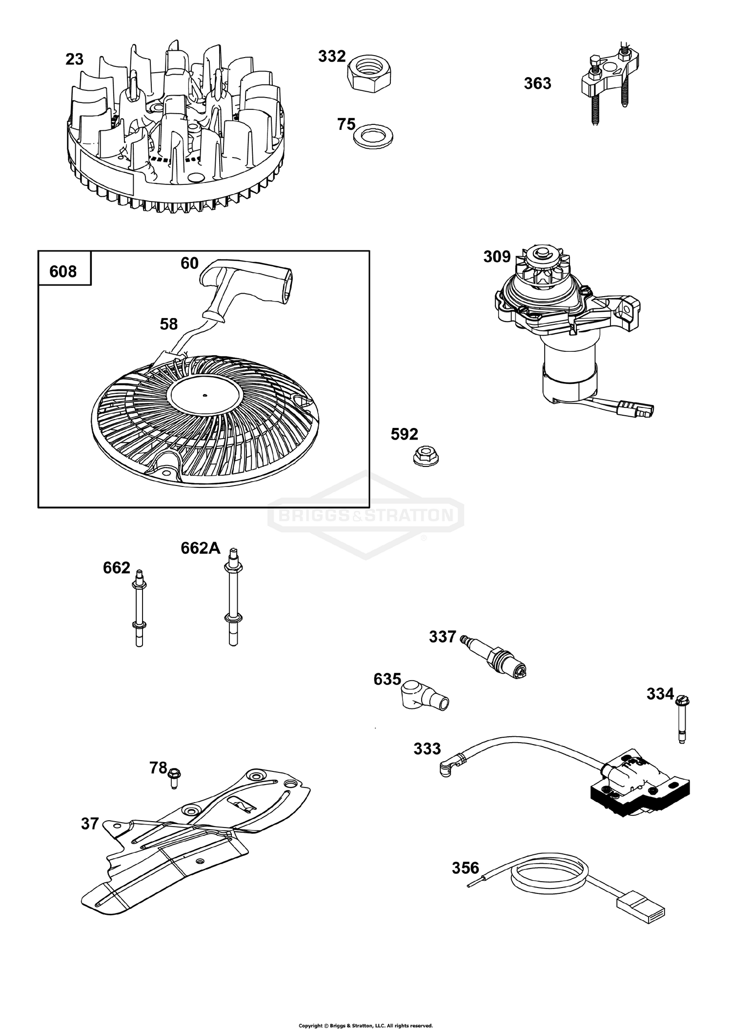 Flywheel, Ignition, and Starter Group