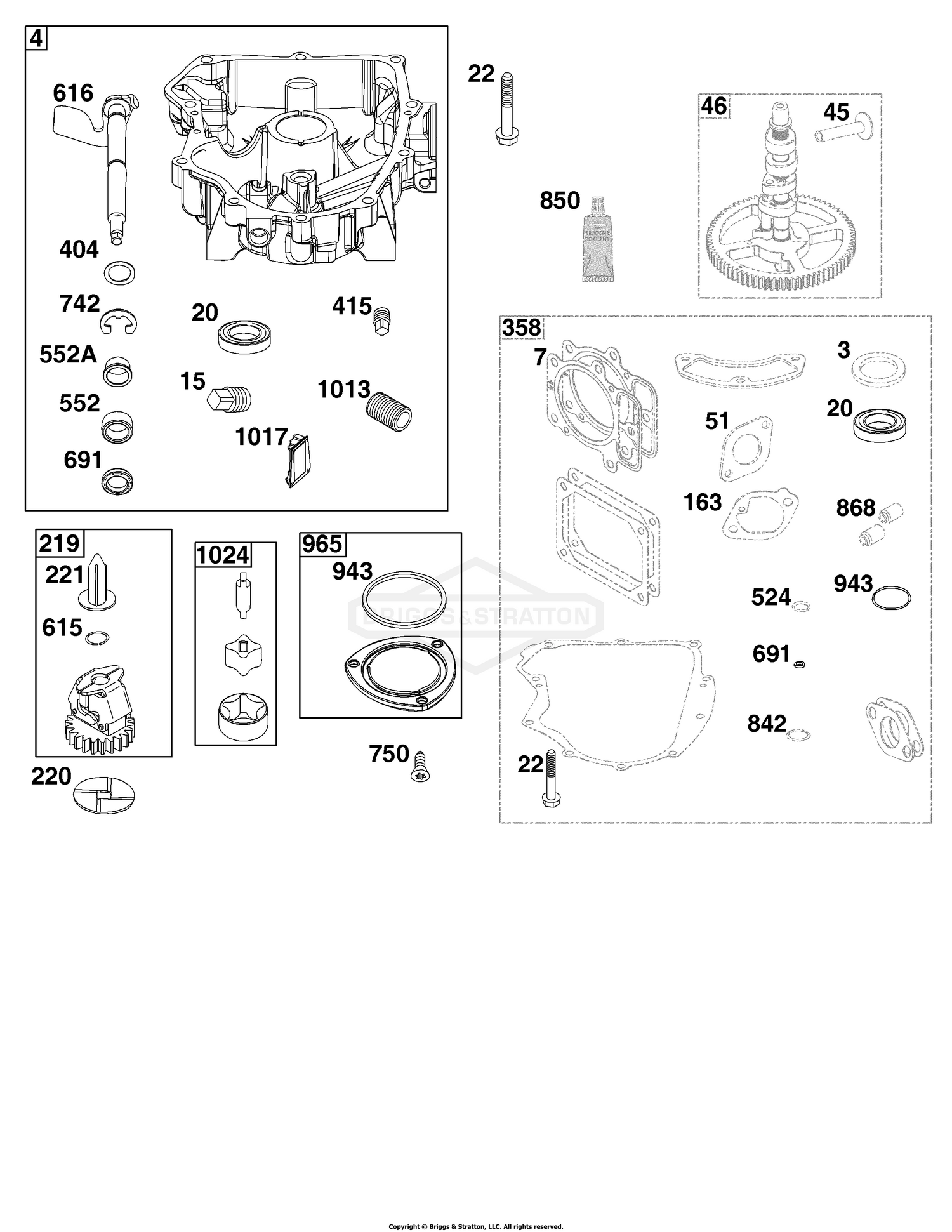 Crankcase Cover/Sump Group