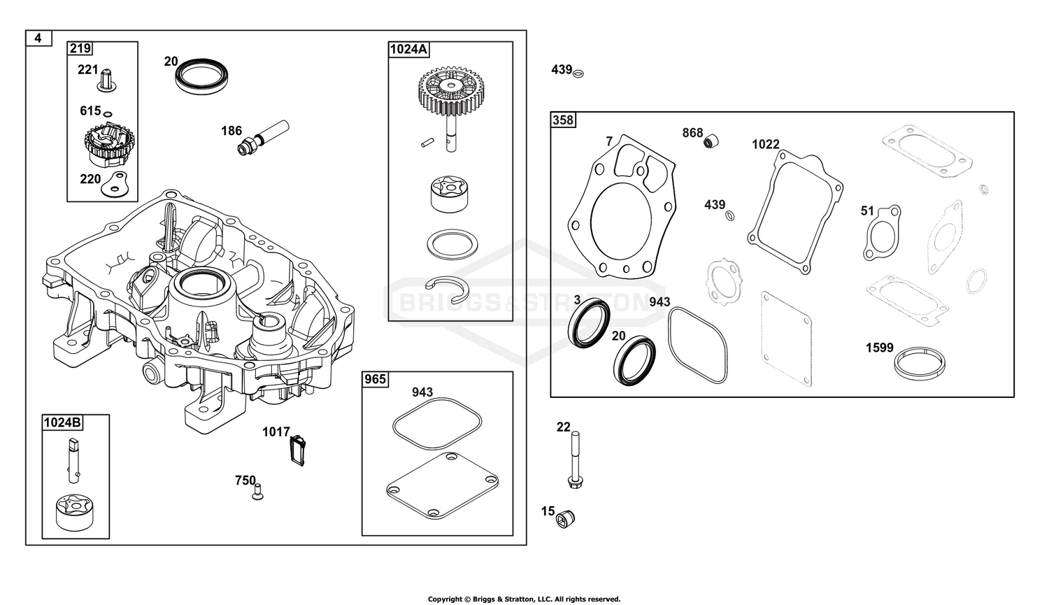 Crankcase Cover/Sump Group