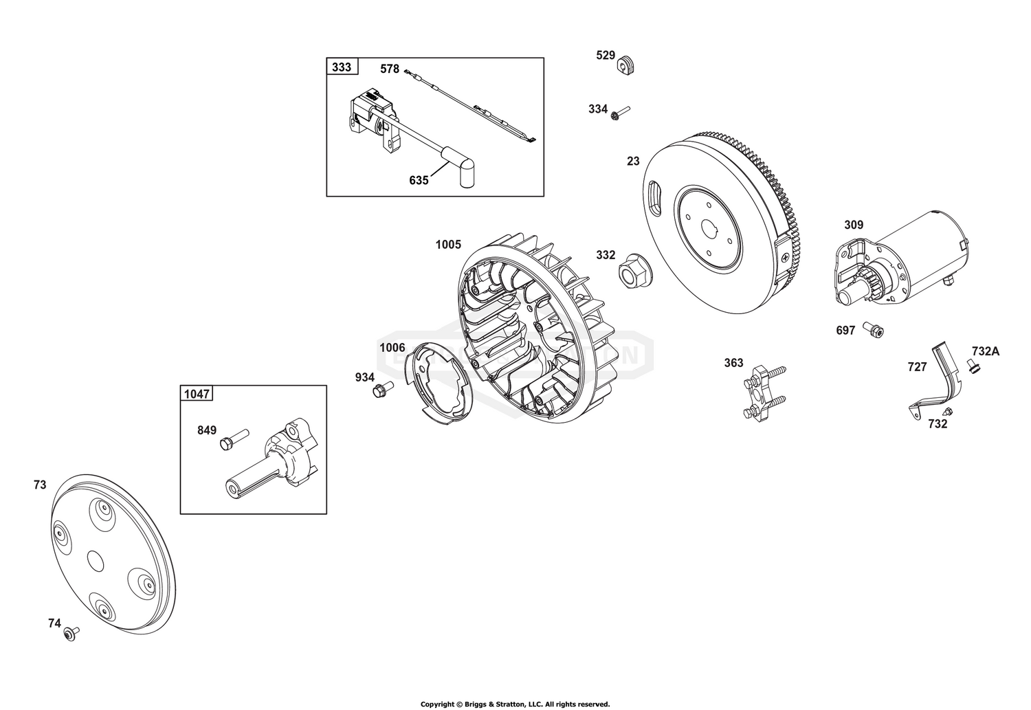 Flywheel, Ignition, and Starter Group