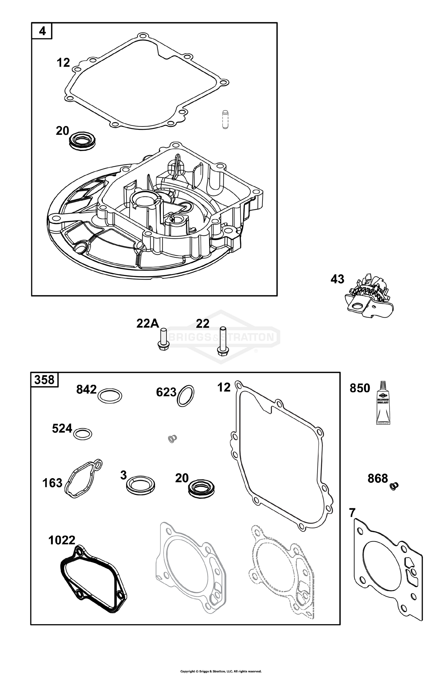 Crankcase Cover/Sump Group