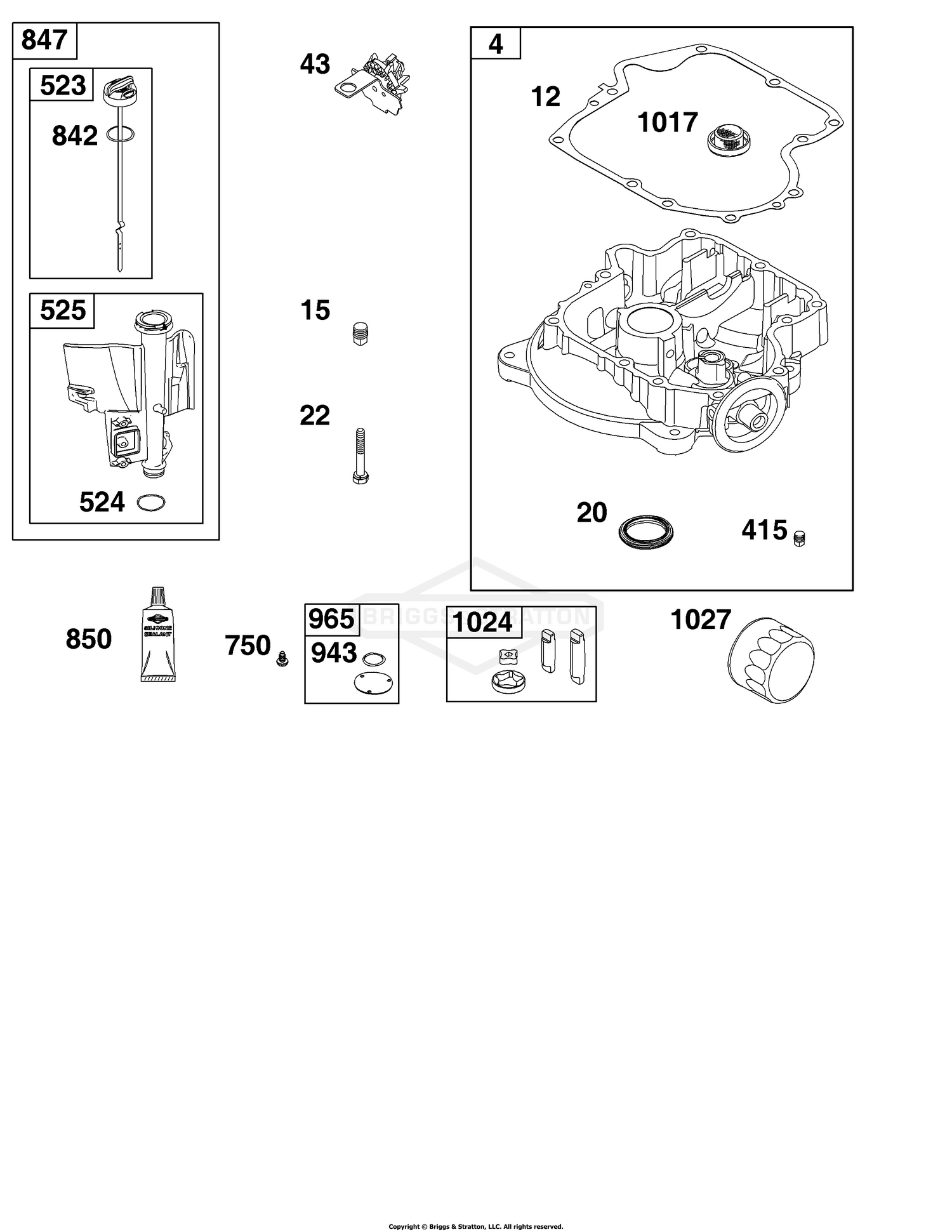 Crankcase Cover/Sump and Lubrication Group