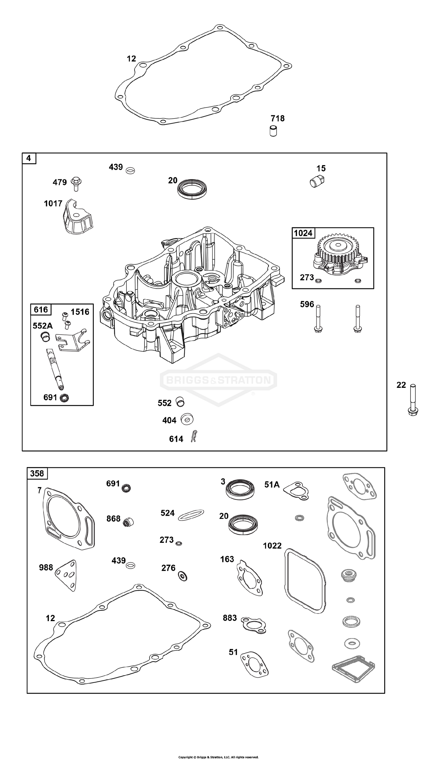 Crankcase Cover/Sump Group