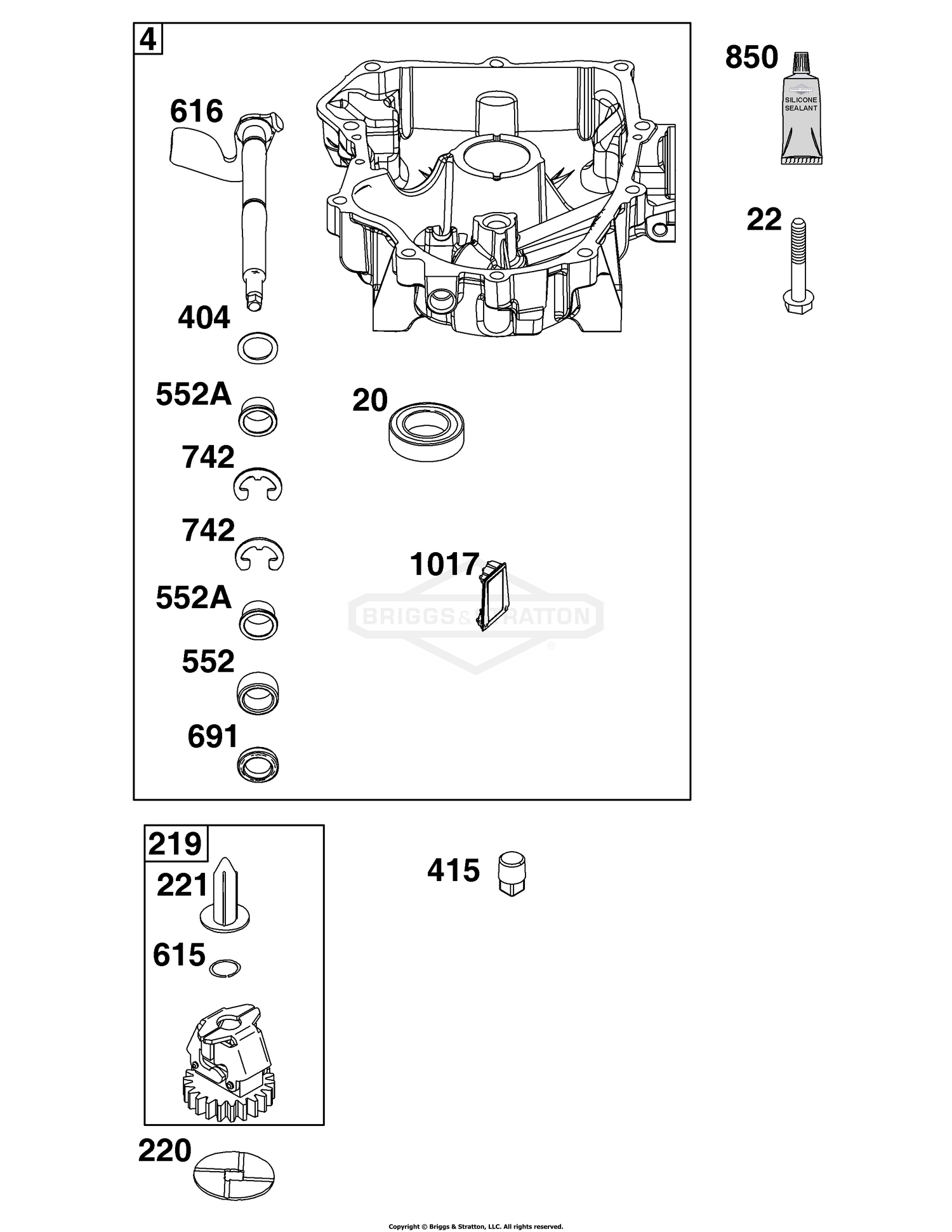 Crankcase Cover/Sump Group