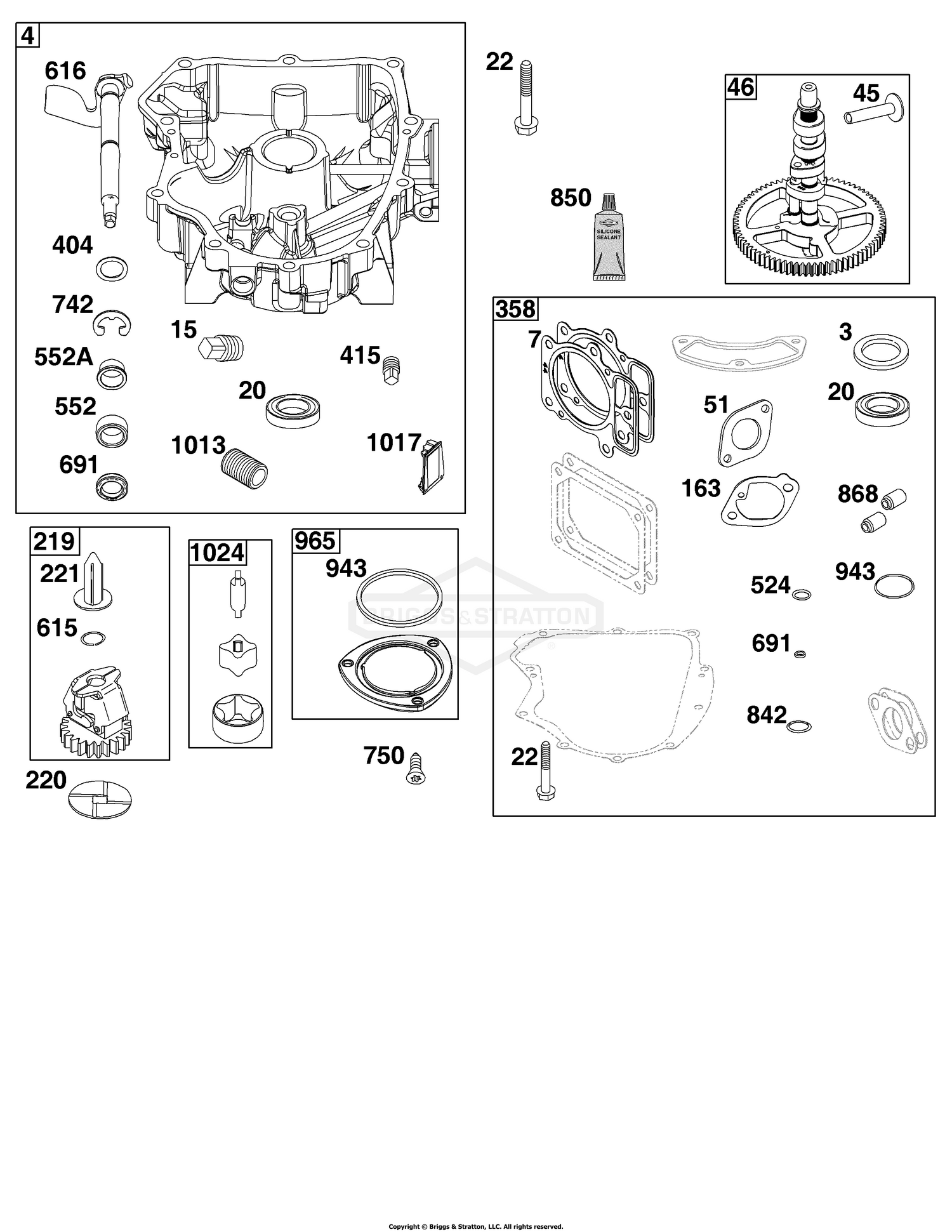 Crankcase Cover/Sump Group