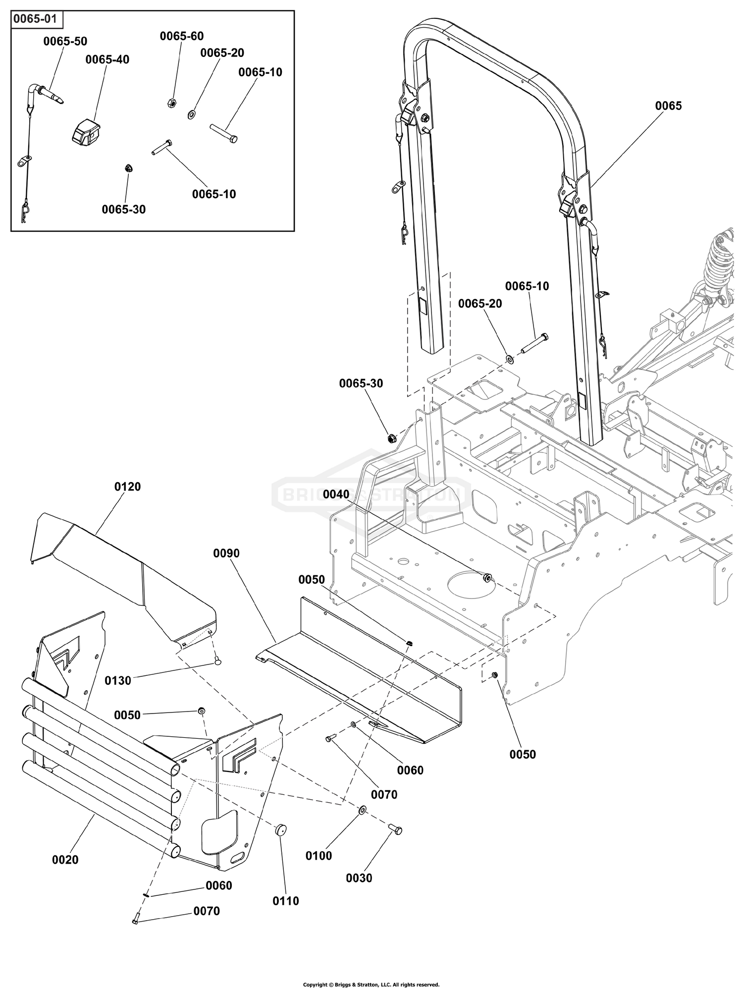 Rear Bumper and ROPS Group