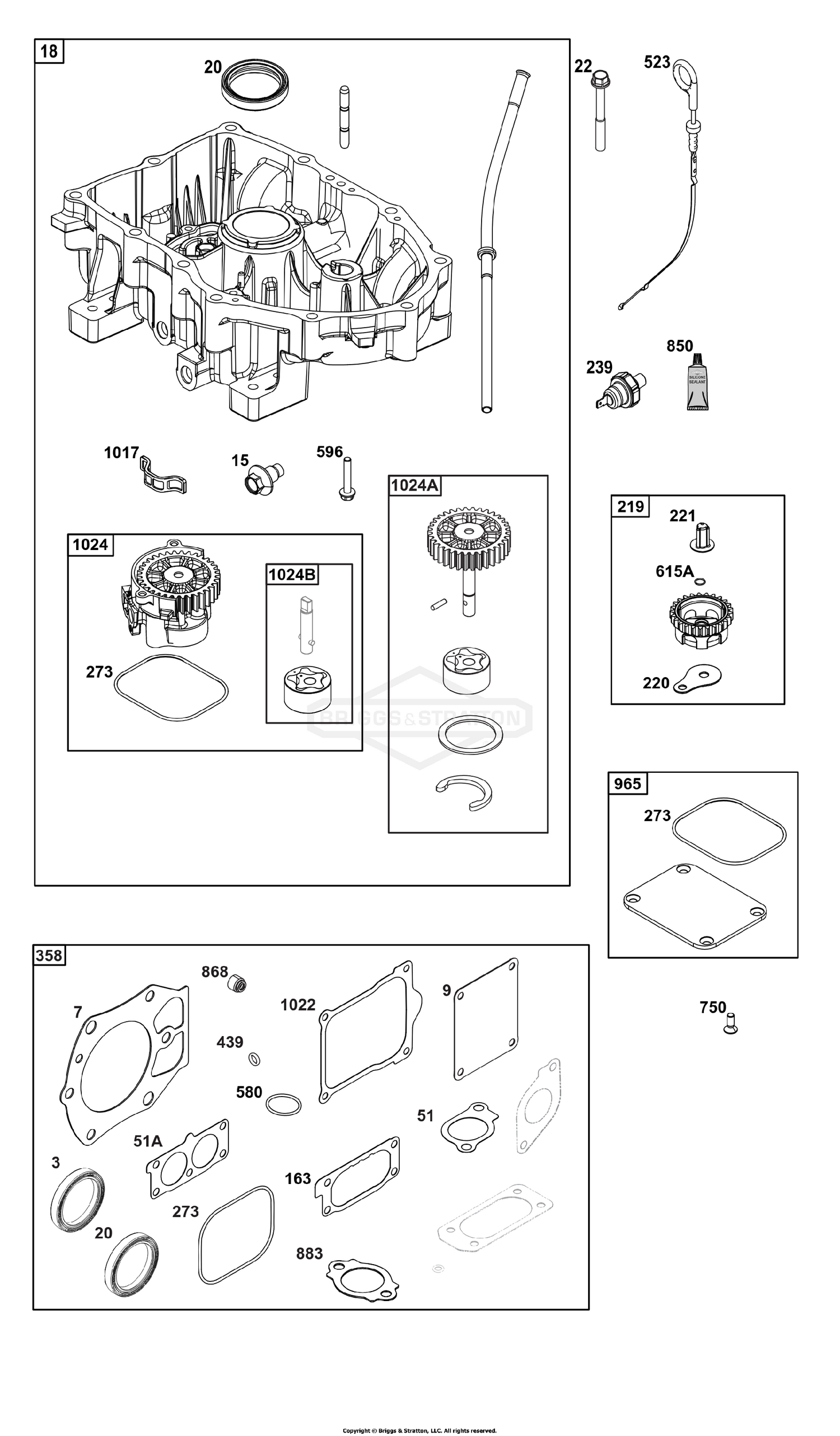 Crankcase Cover/Sump Group