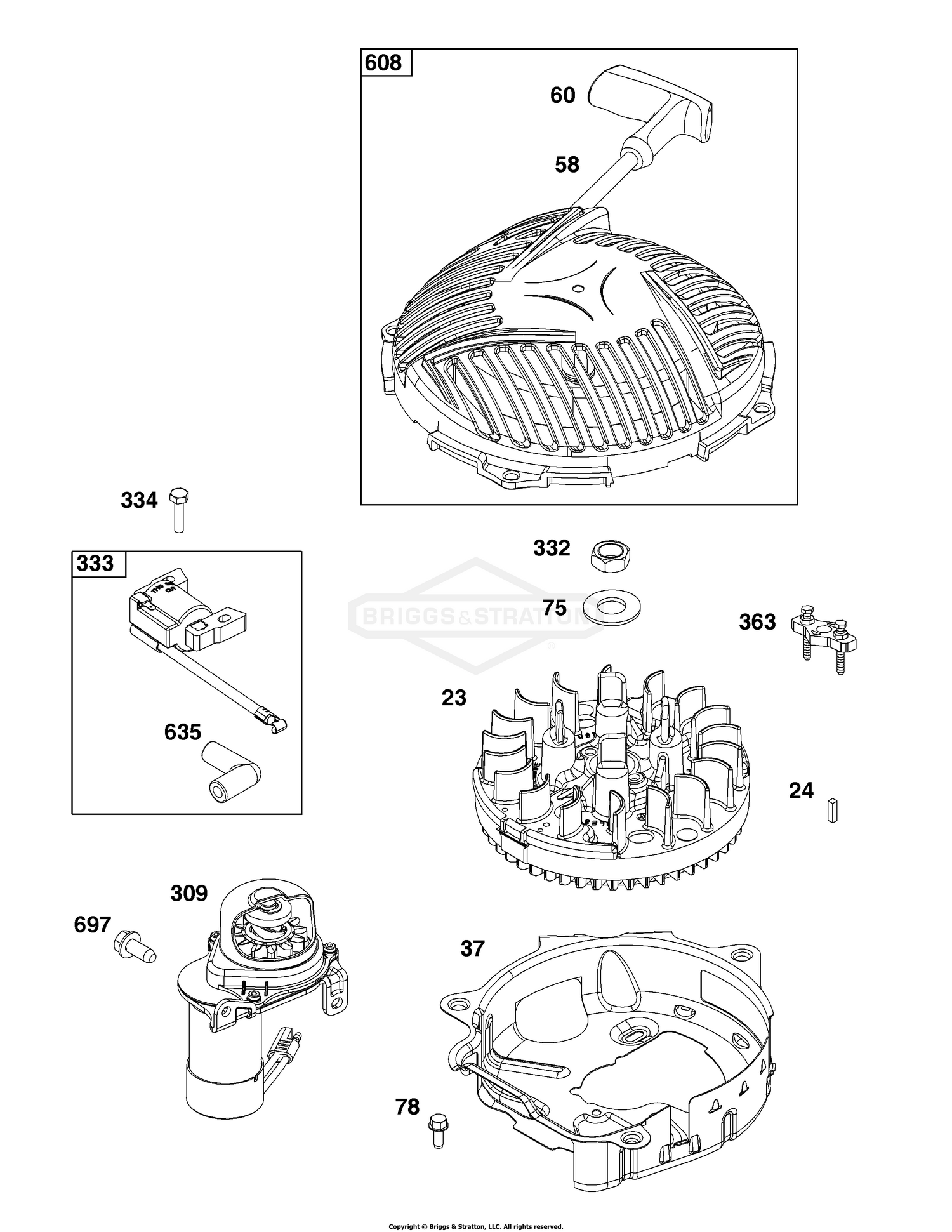 Flywheel, Ignition, and Starter Group
