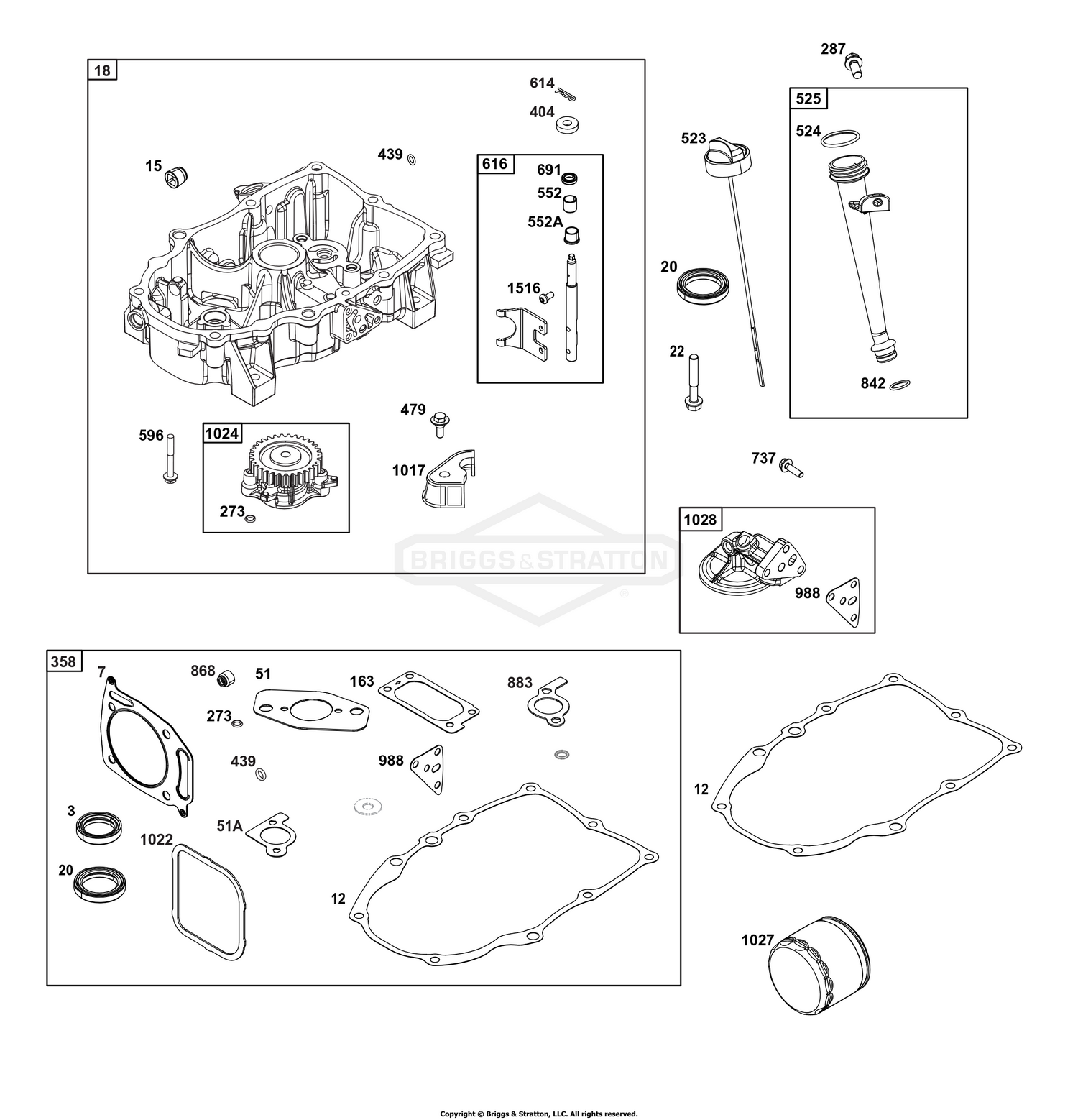 Crankcase Cover/Sump Group