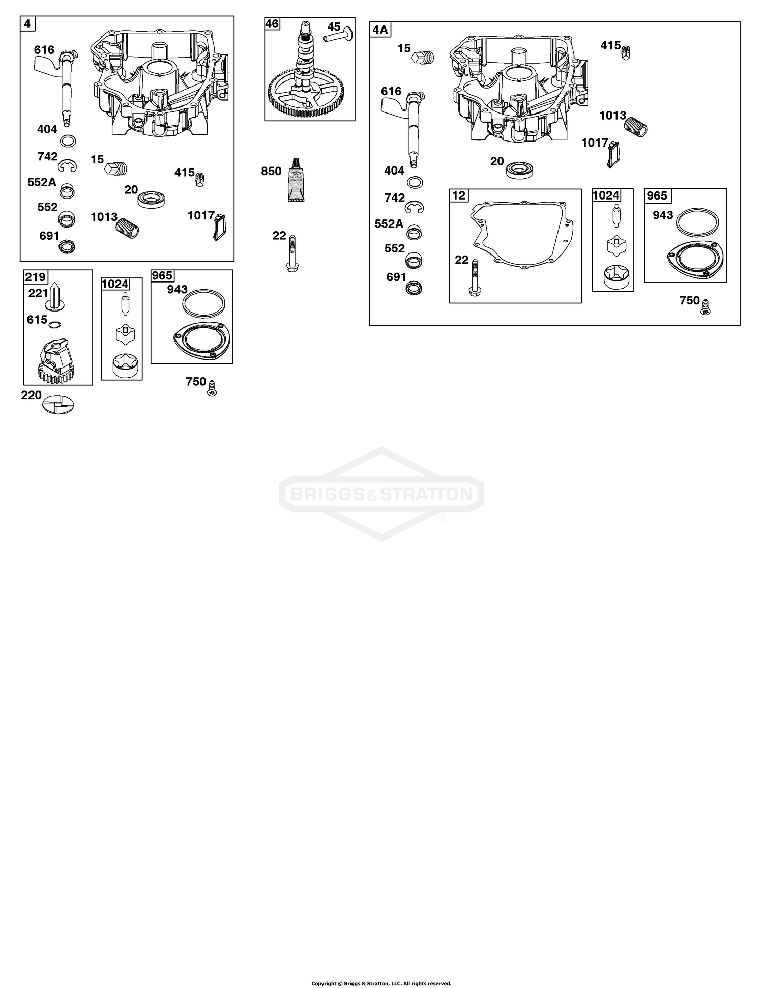 Crankcase Cover/Sump Group