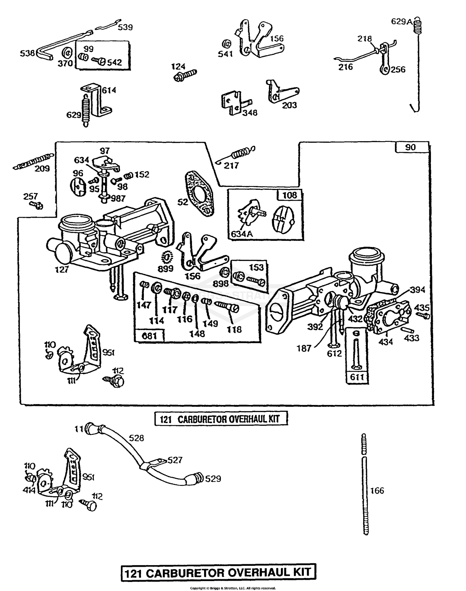 briggs and stratton spring choke return