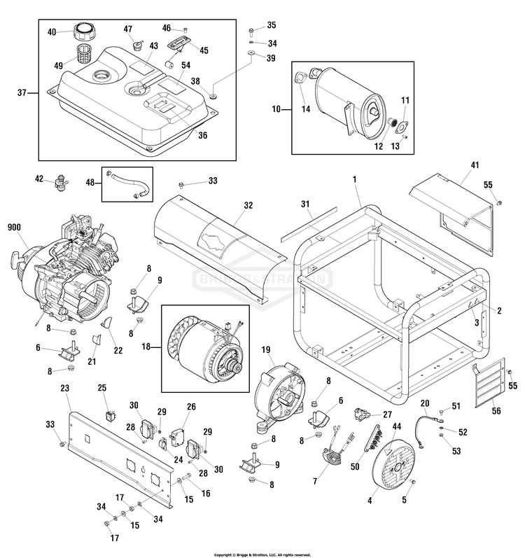 030671A00 Briggs and Stratton Generator 2200A PartsWarehouse