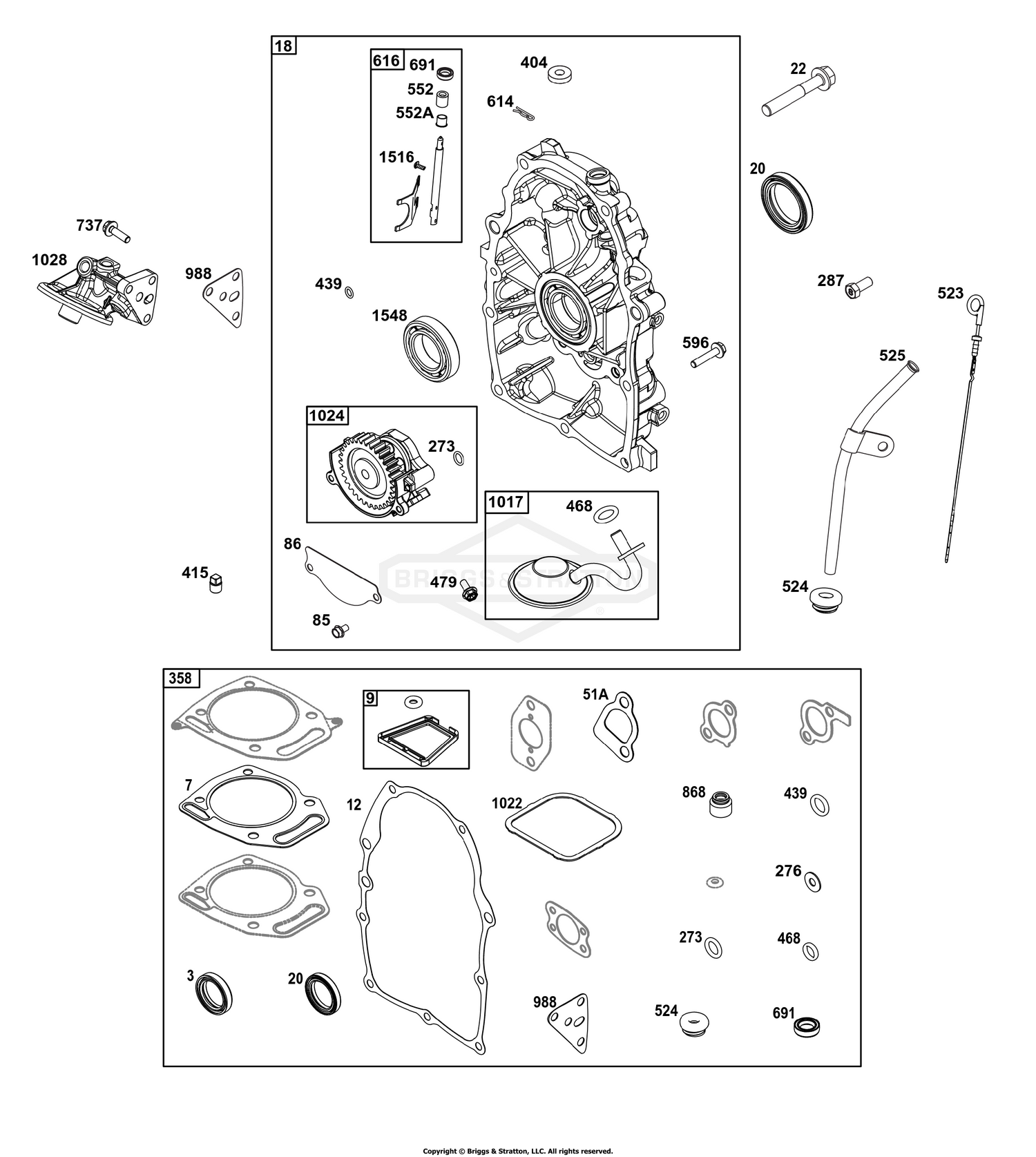 Crankcase Cover/Sump Group