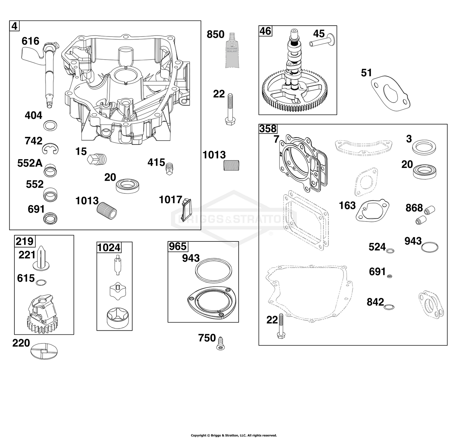 Crankcase Cover/Sump Group