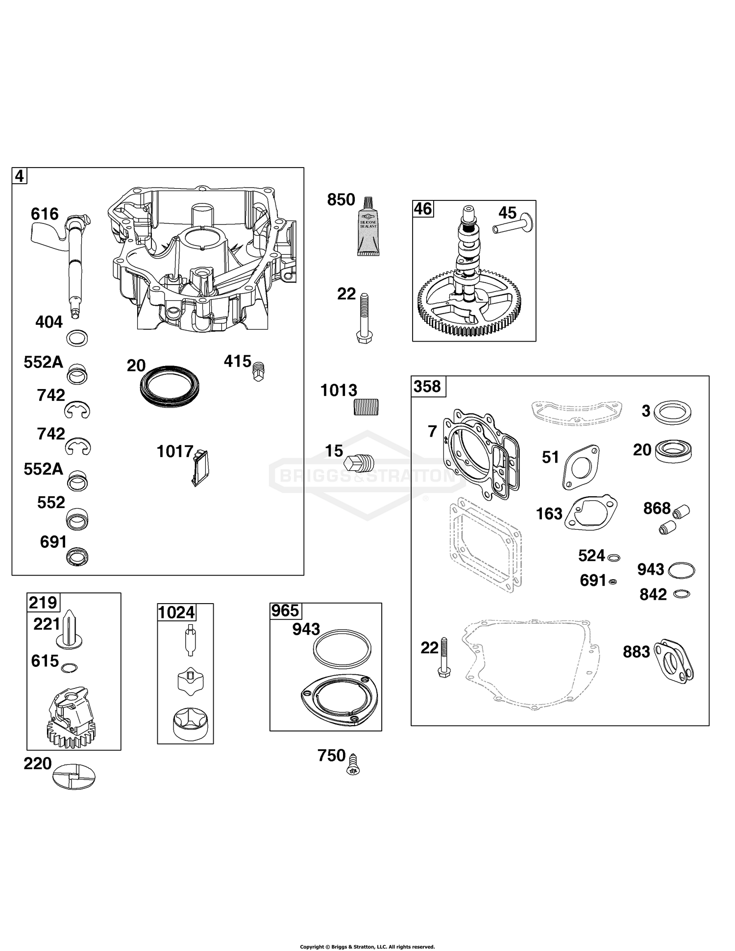 Crankcase Cover/Sump Group