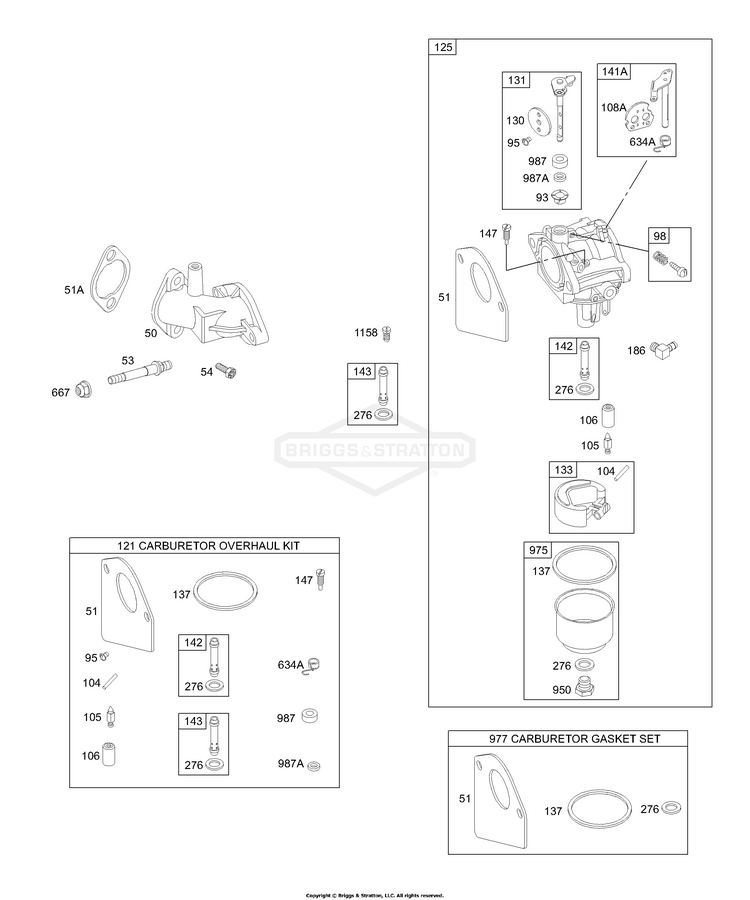 198707-0141-E2 Briggs and Stratton Engine | PartsWarehouse