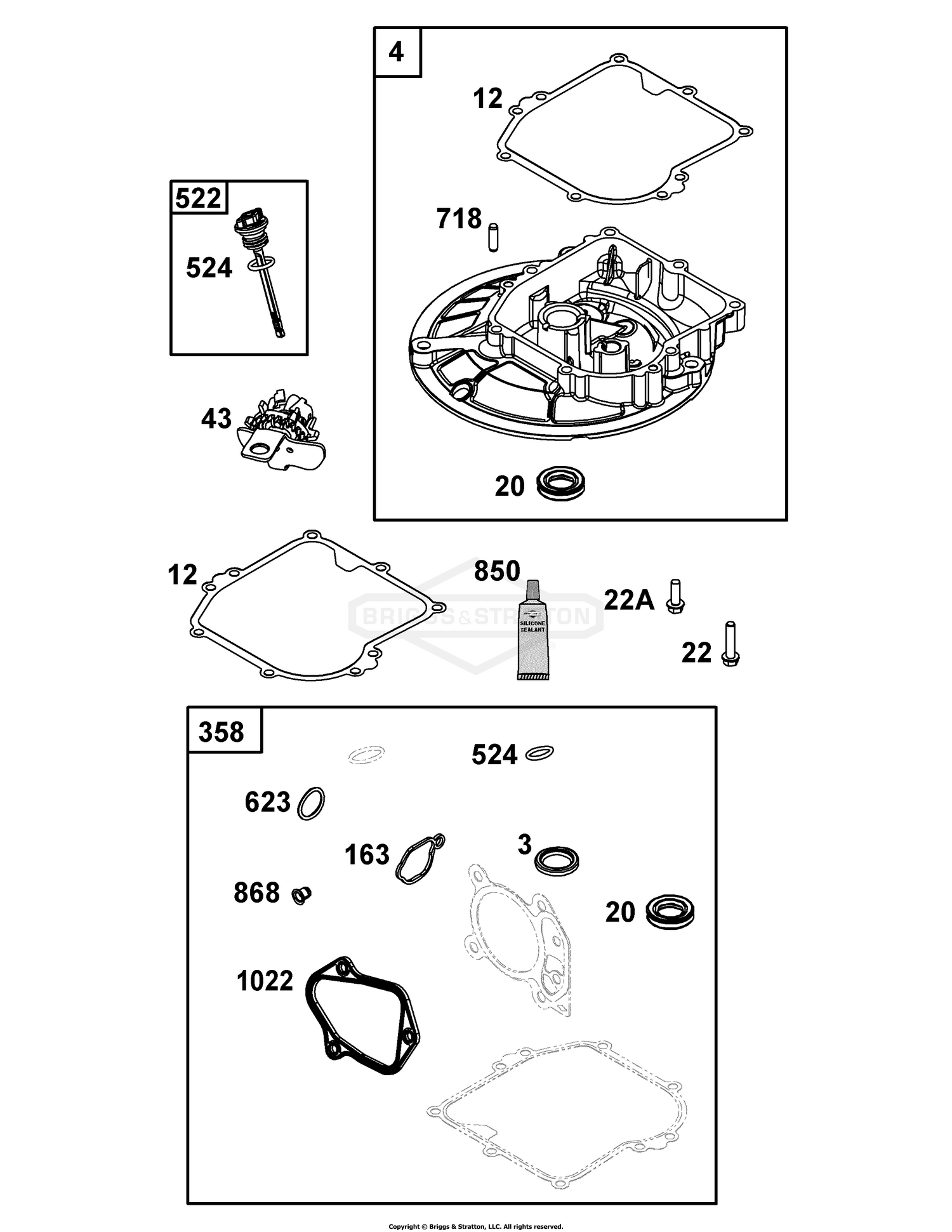Crankcase Cover/Sump and Lubrication Group
