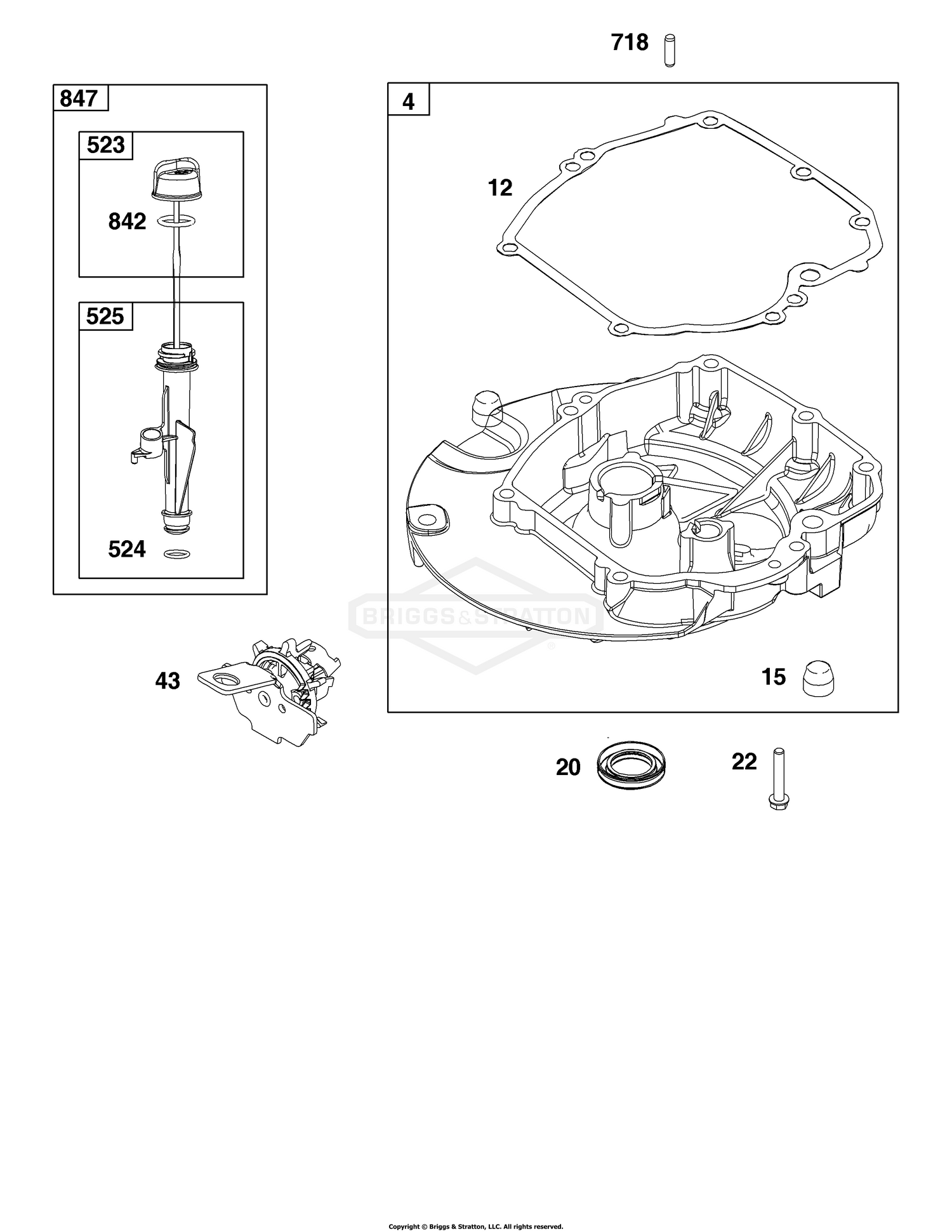 Crankcase Cover/Sump and Lubrication Group