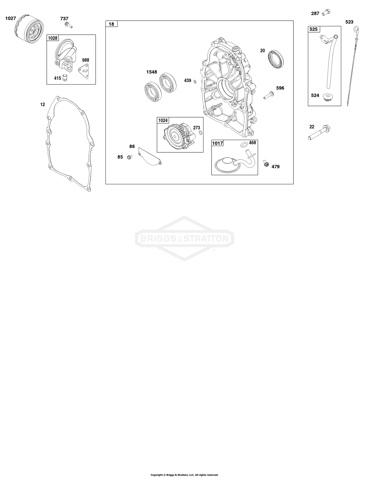 Crankcase Cover/Sump and Lubrication Group