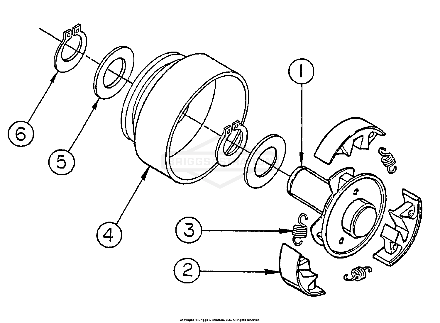 Clutch - 1" Bore - 8 HP Engines (Late Models)