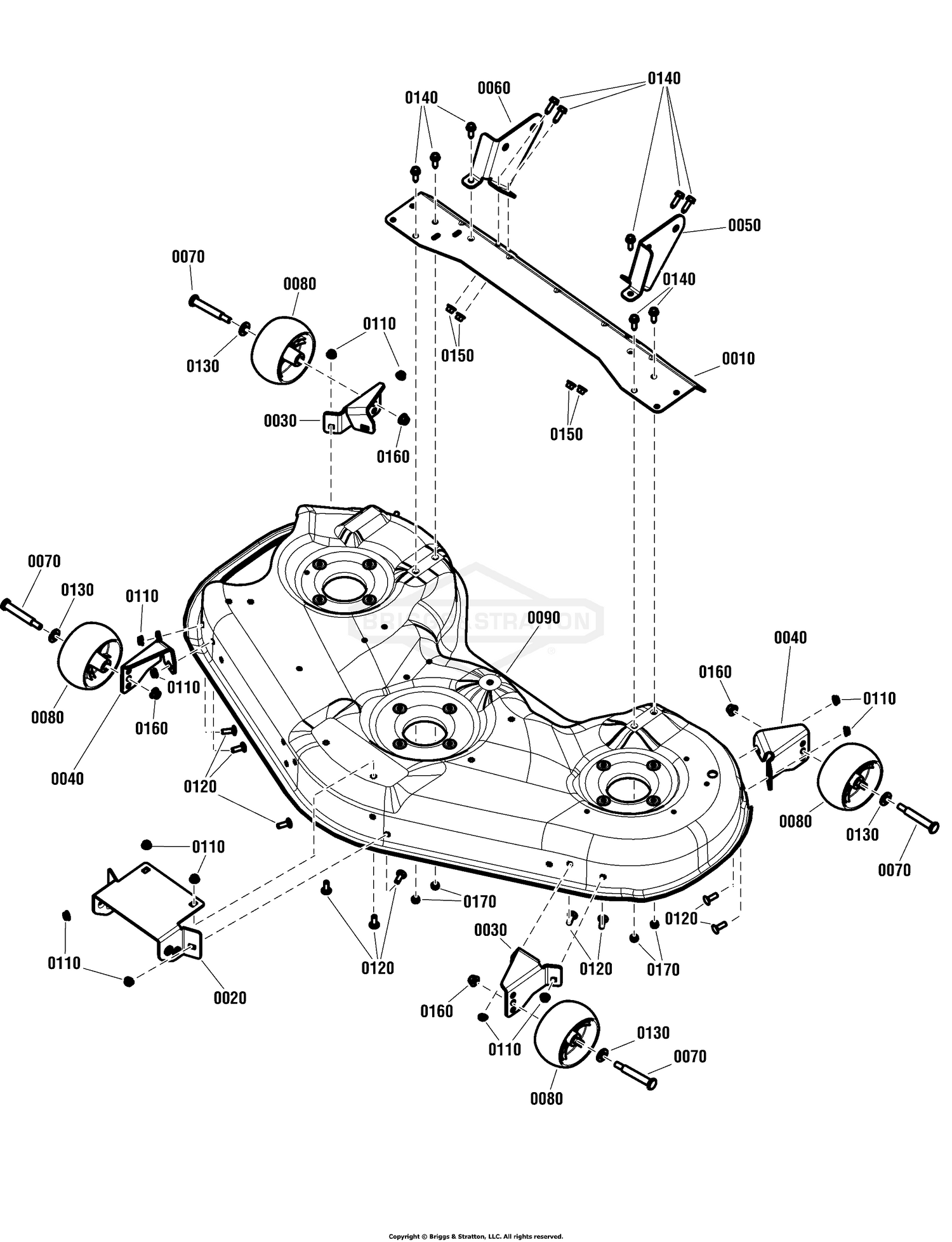 46" Deck Housing Assembly