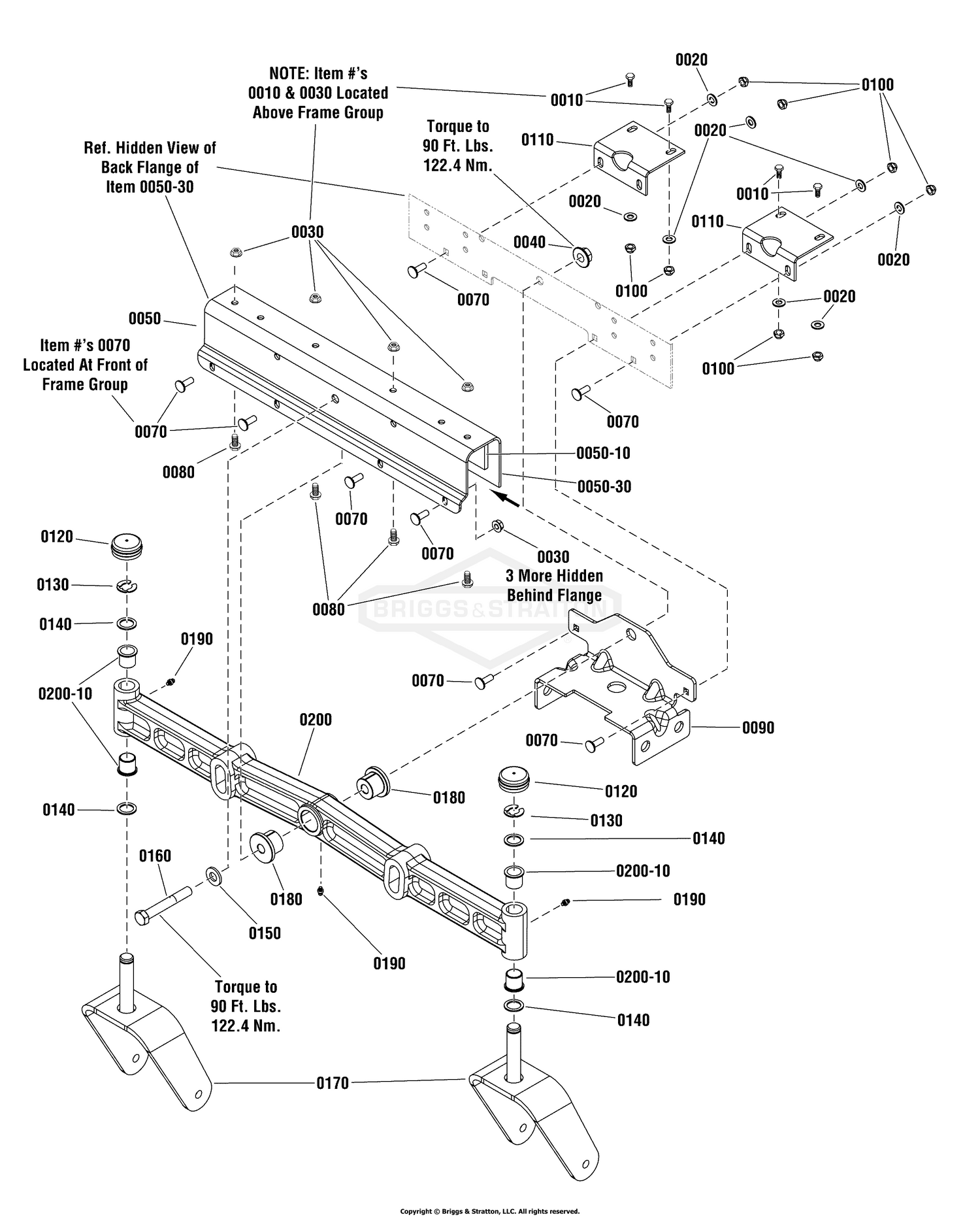 Front Axle Group, Cast Iron, No Susp.