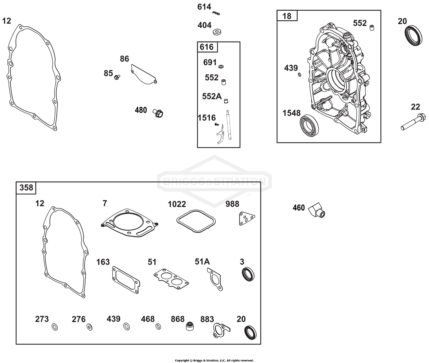 Crankcase Cover/Sump Group