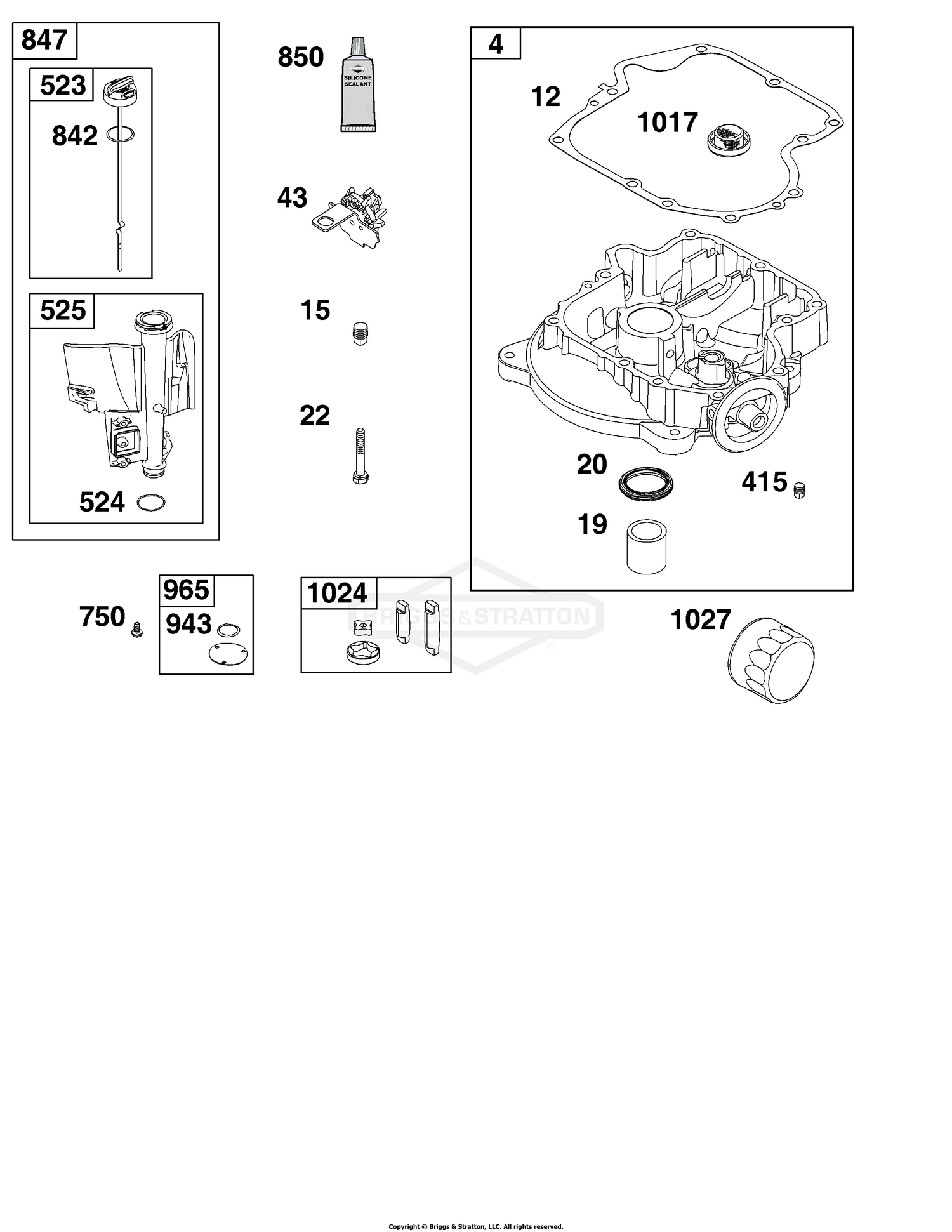 Crankcase Cover/Sump and Lubrication Group