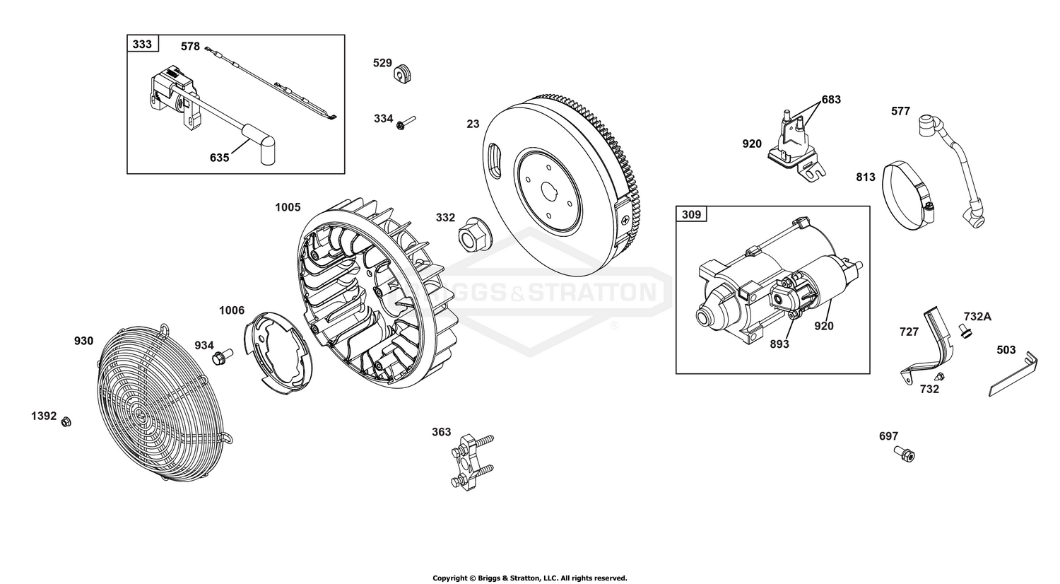 Flywheel, Ignition, and Starter Group