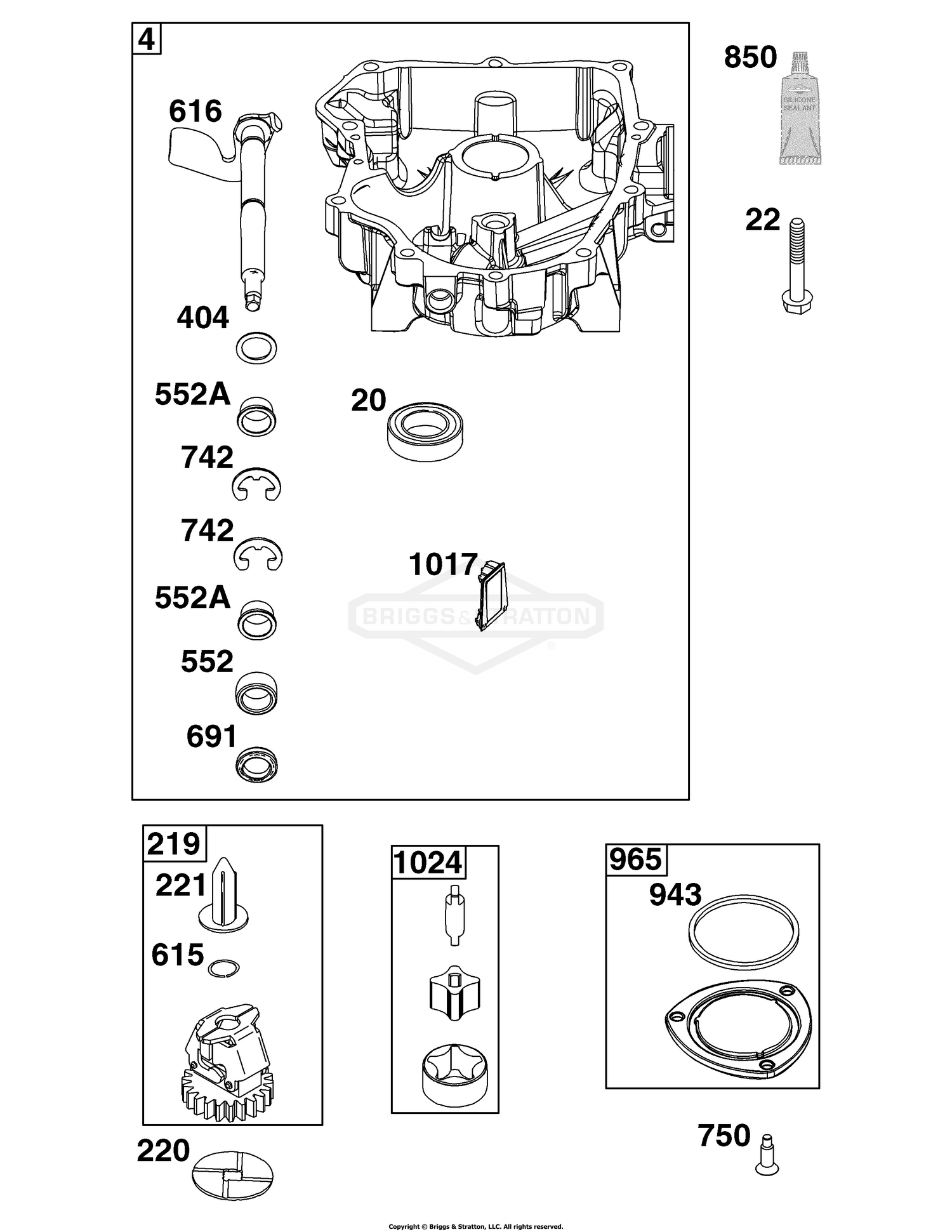 Crankcase Cover/Sump Group