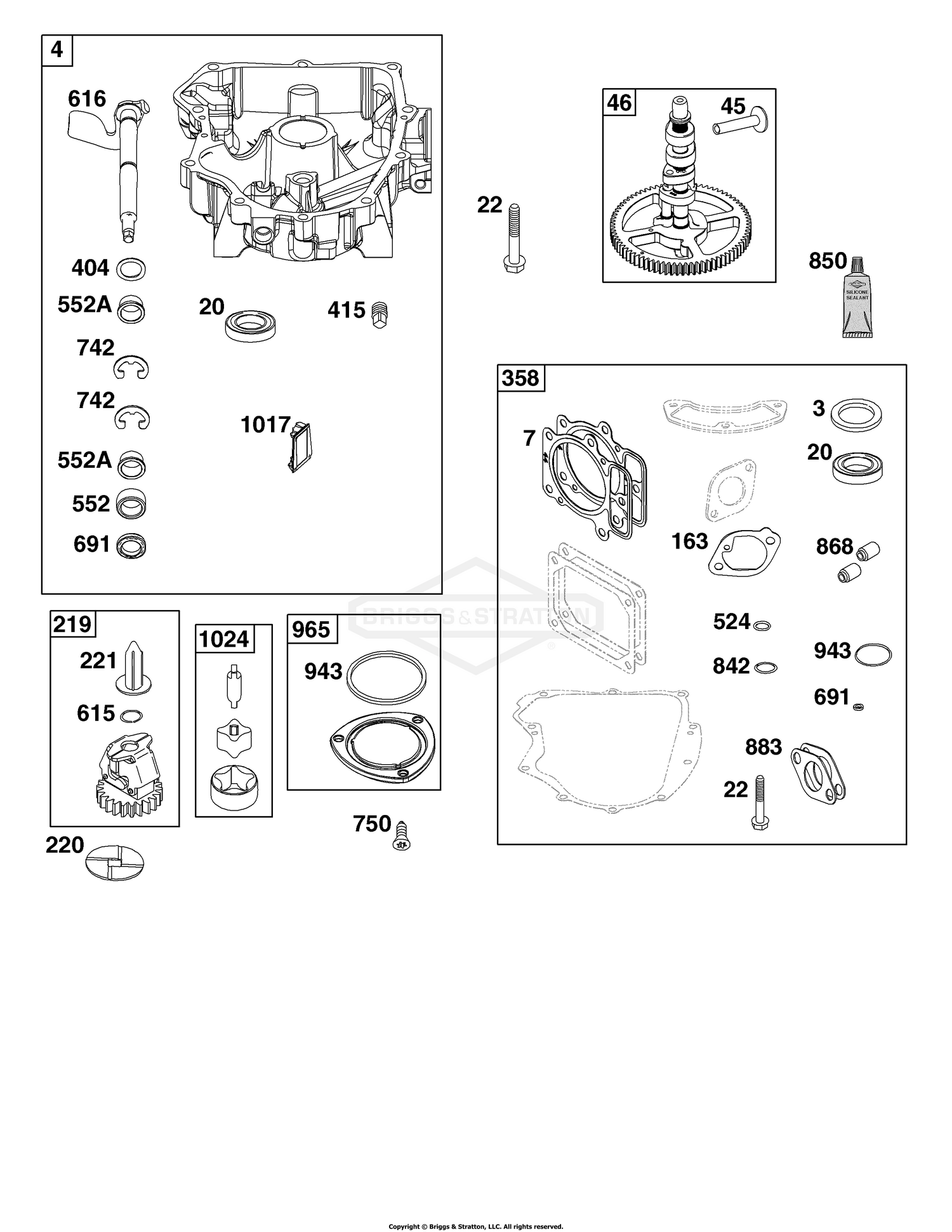 Crankcase Cover/Sump Group