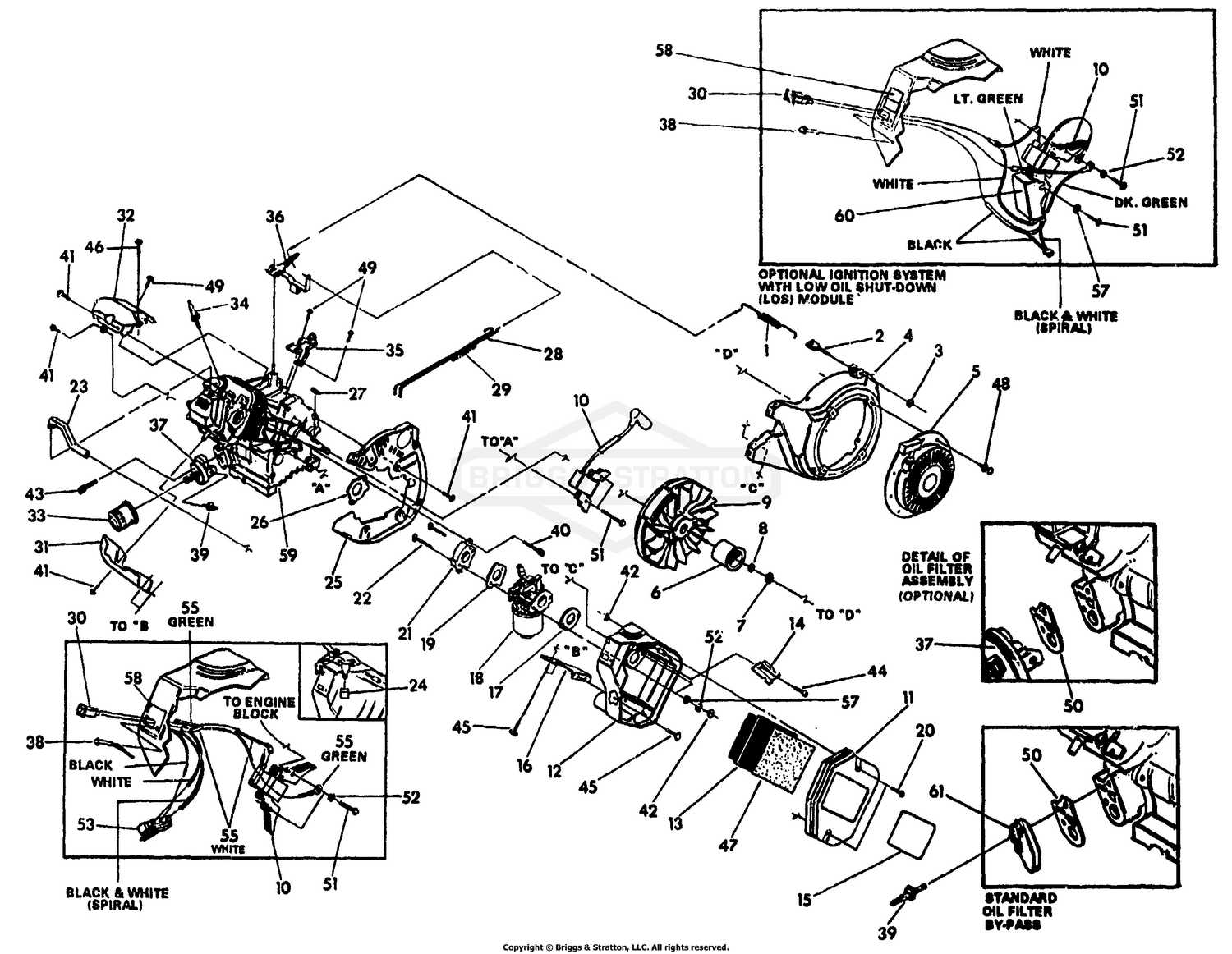 GN-360 Engine & Flywheel Assy - No. 81645