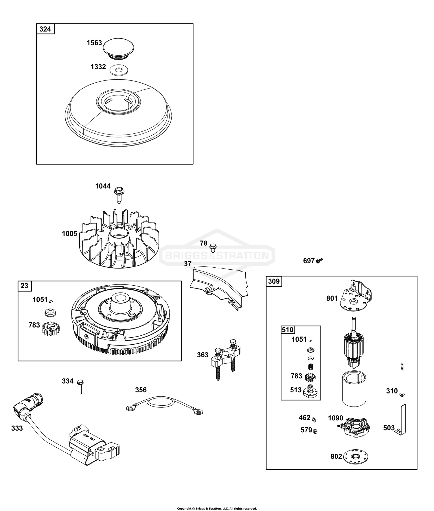 Flywheel, Ignition, and Starter Group